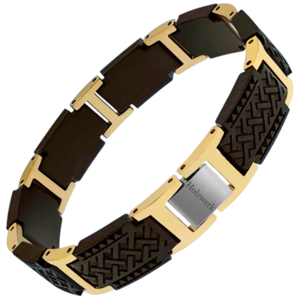 Holzwerk Gliederarmband Designer Holz Armband, Navaho Armkette, Holz Unikate inkl. Armbandkürzer, ideal als Geschenk