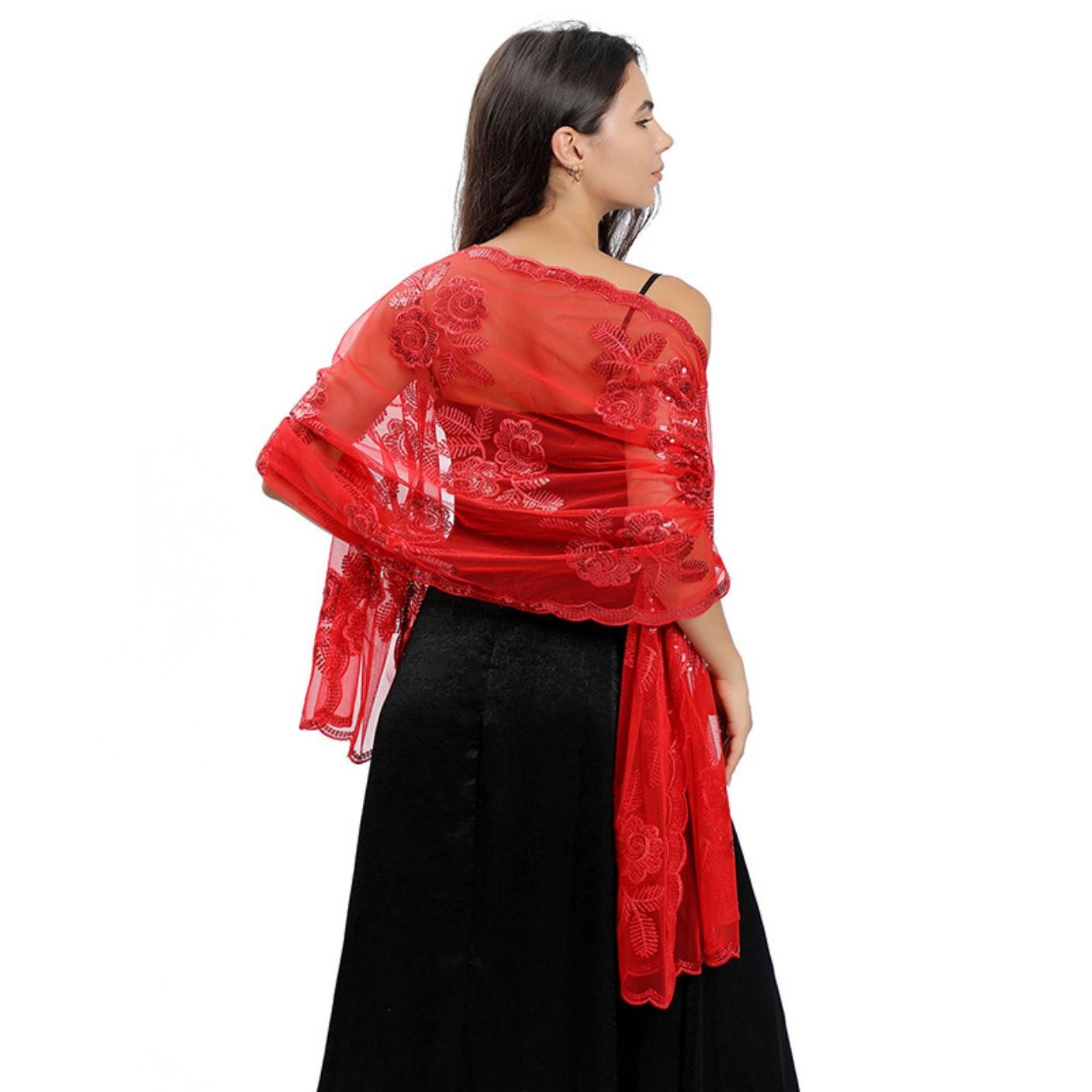 Zaewry Modeschal Elegante Damen-Stola, leichter Schal für Abendkleider