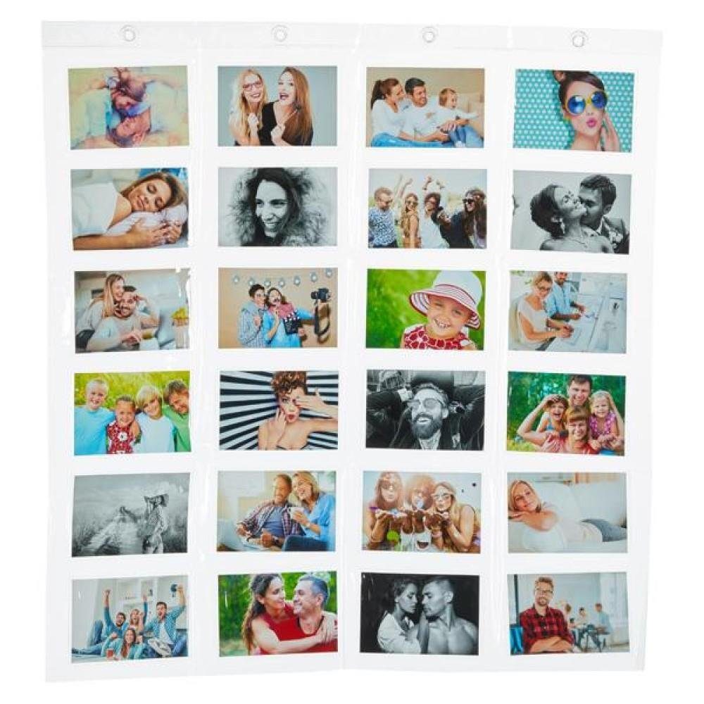 CEPEWA Fotohalter Fotohalter, 24 Taschen PVC 83 x 78 cm Fotocollage Bilderhalter