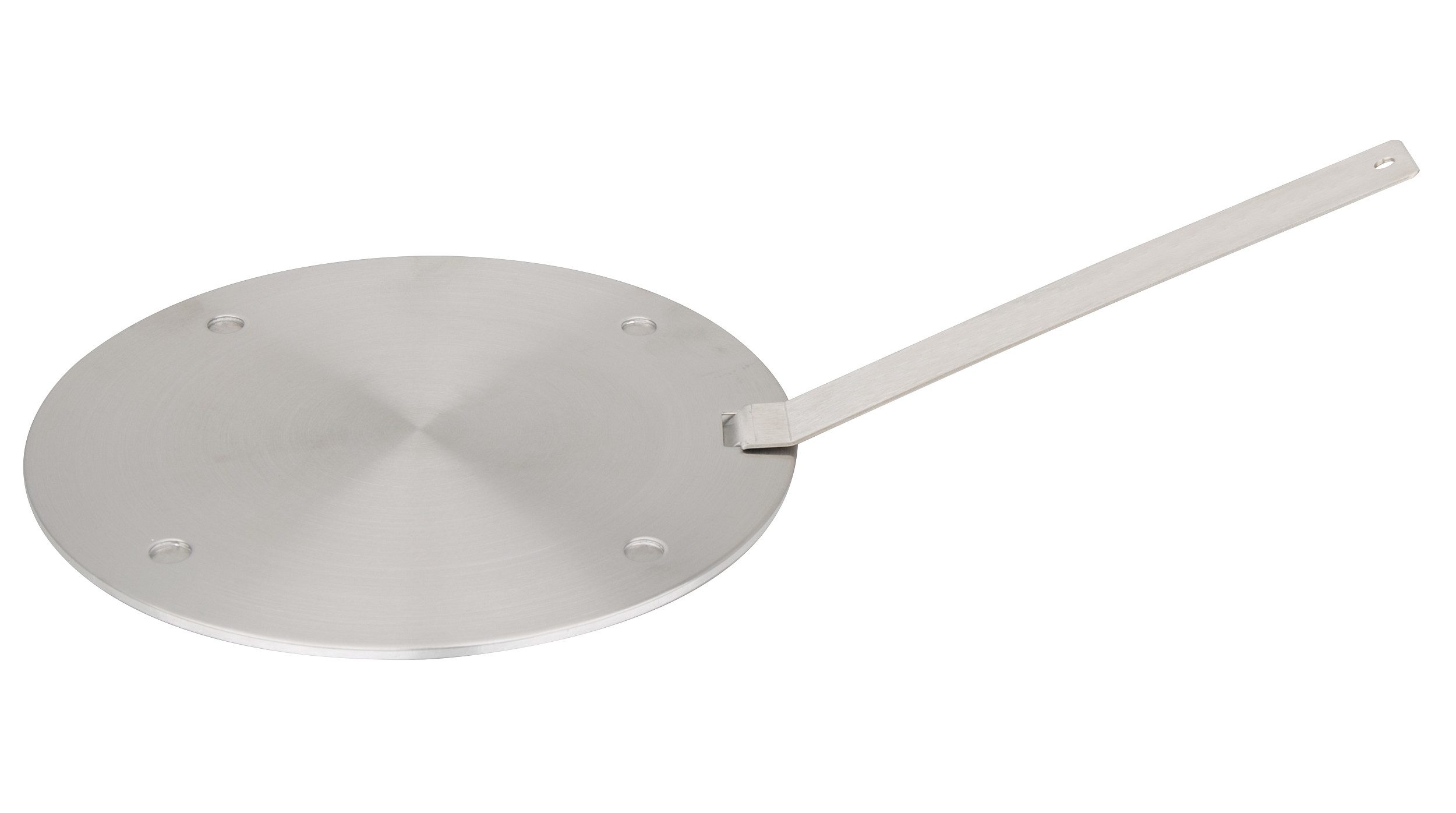 Cheffinger Kochfeld-Adapter Induktion Adapterplatte Edelstahl mit Griff Ø24cm Cheffinger CF-SSIN24