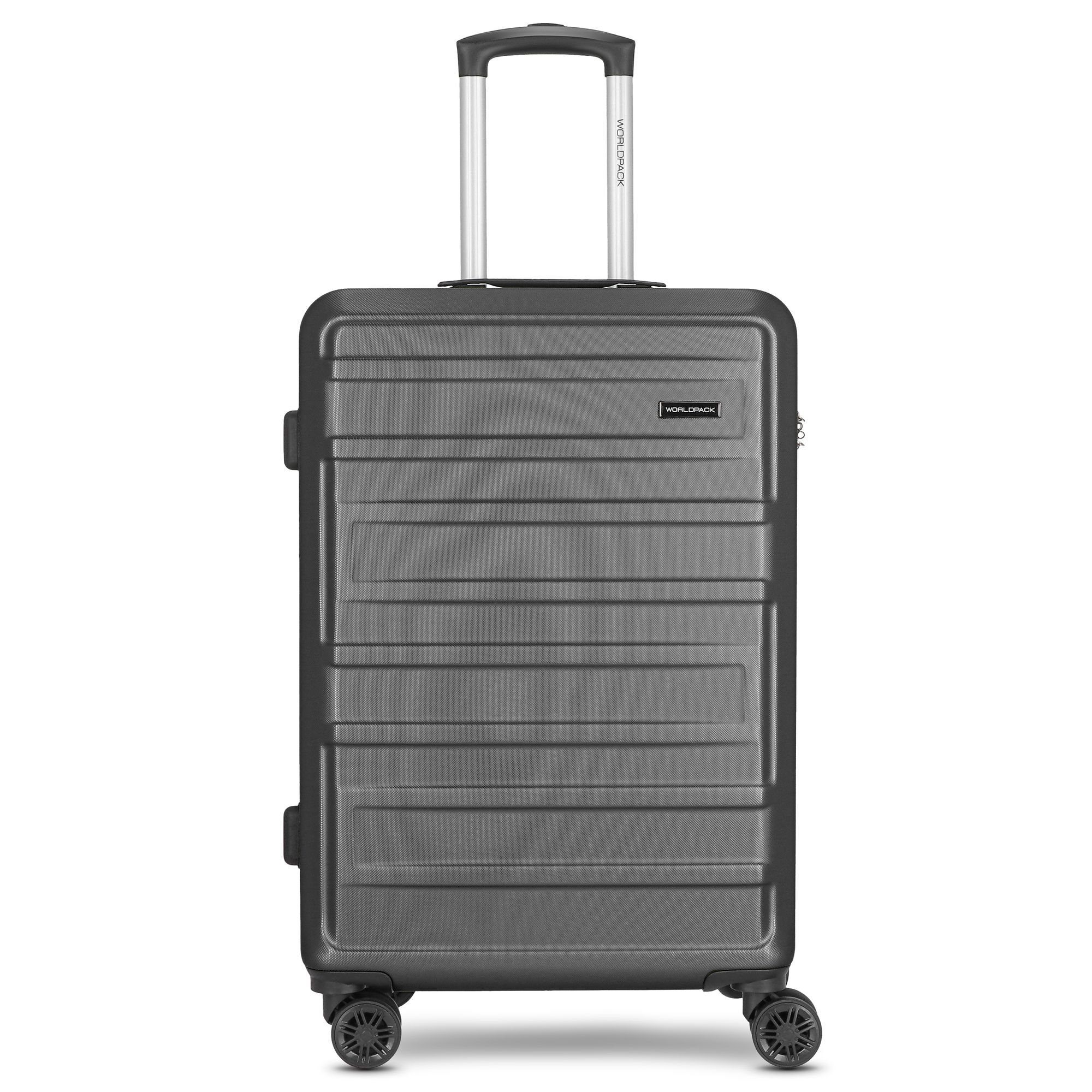 WORLDPACK Hartschalen-Trolley New York 2.0, 4 Rollen, ABS black-metallic