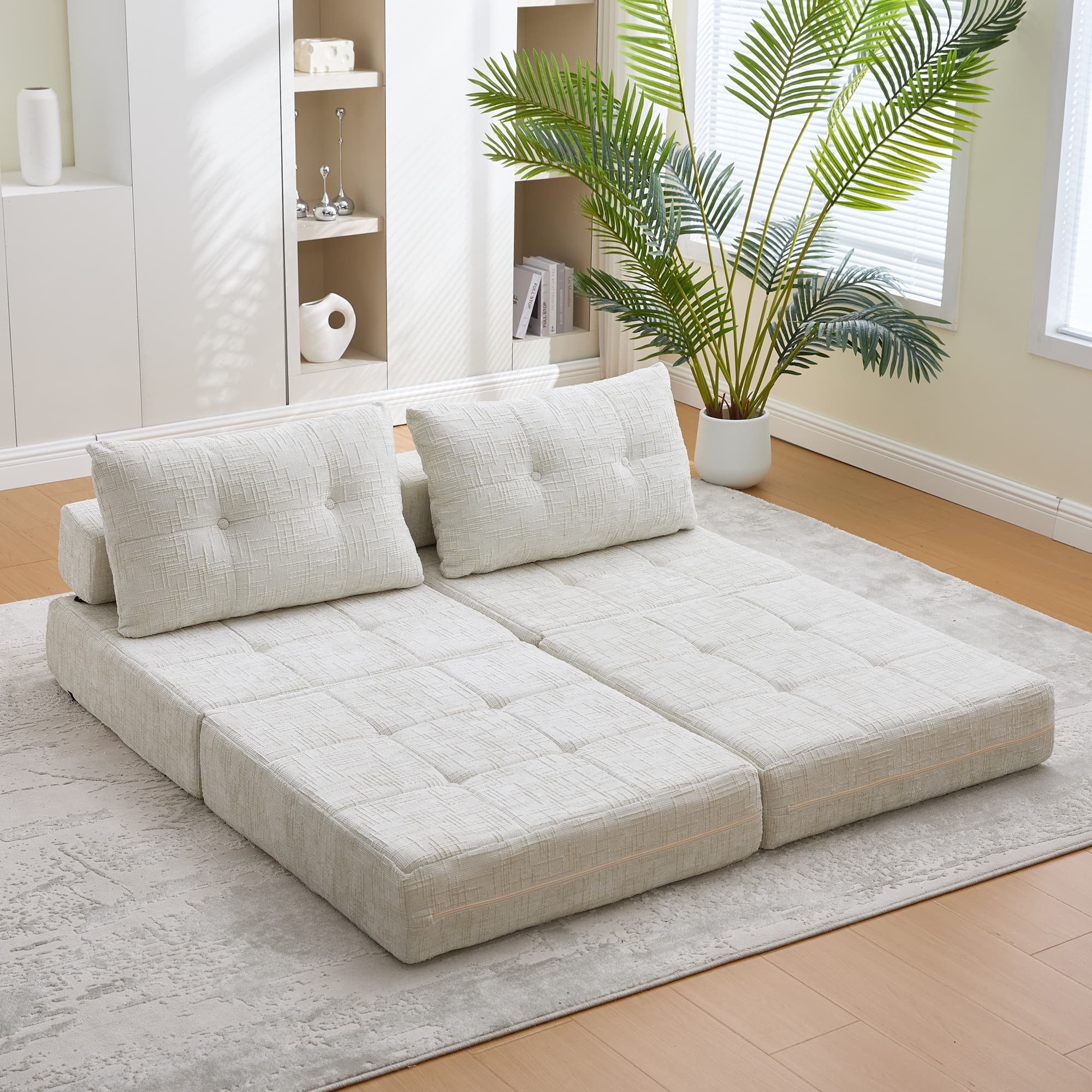 Fanttik Sofa Schlafsofa Klappsofa mit Kissen günstig online kaufen