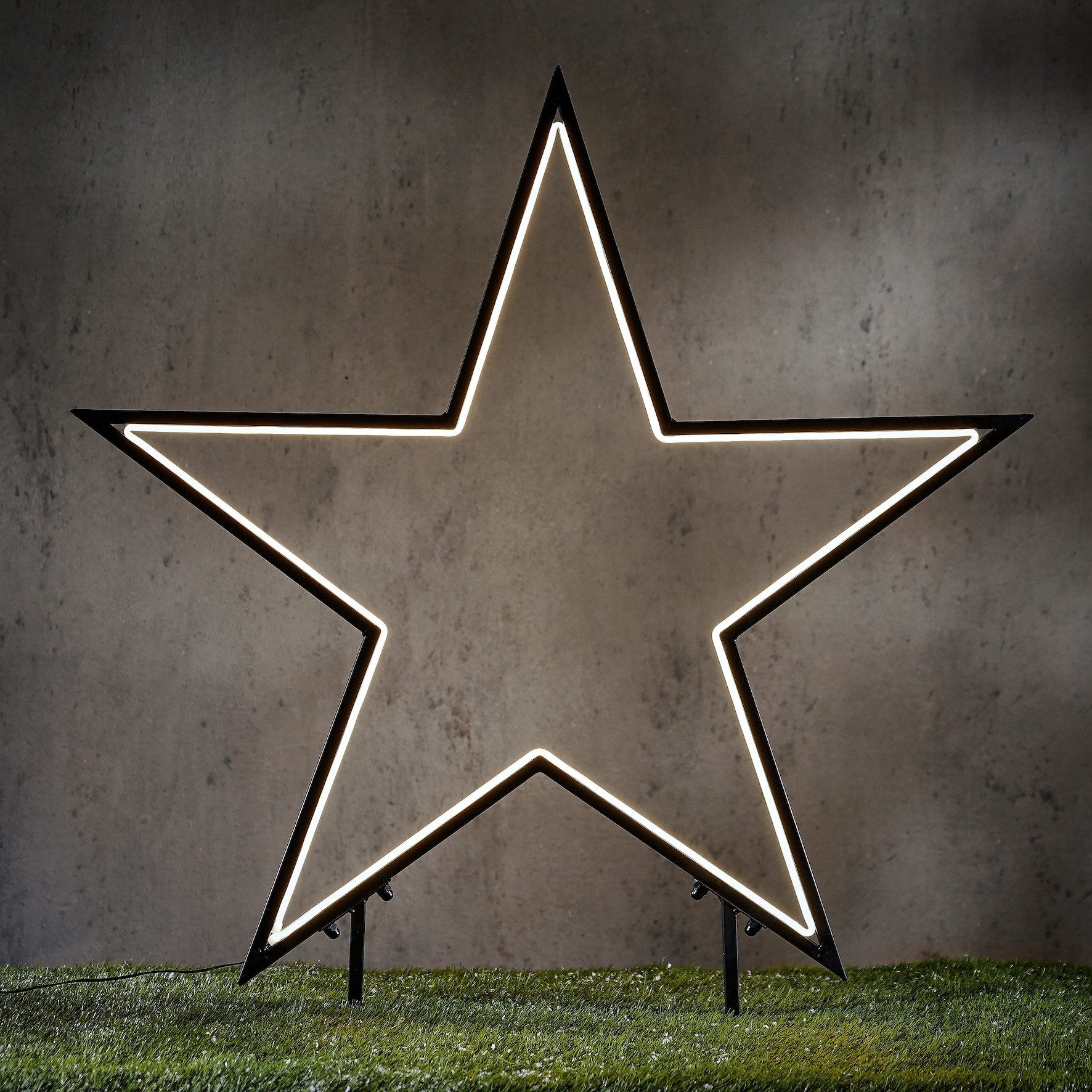 edelman LED Stern Luca Lighting Gartenstecker Neon, LED fest integriert