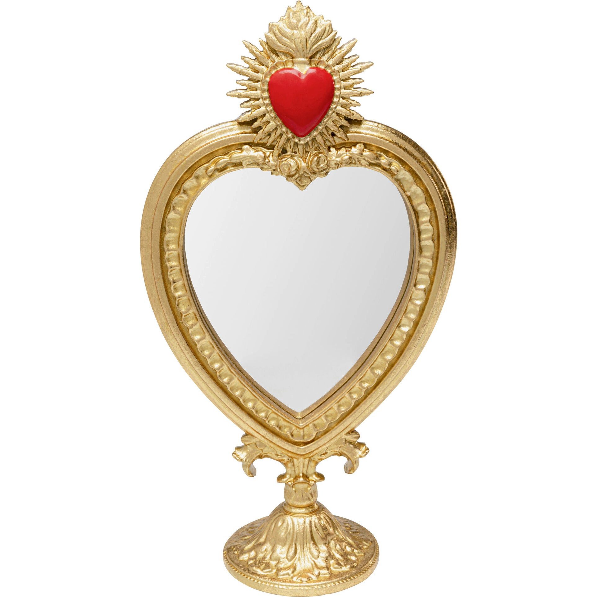 Kare Design Schminkspiegel Flaming Heart (1-St), mit Rahmen, 30x17 cm