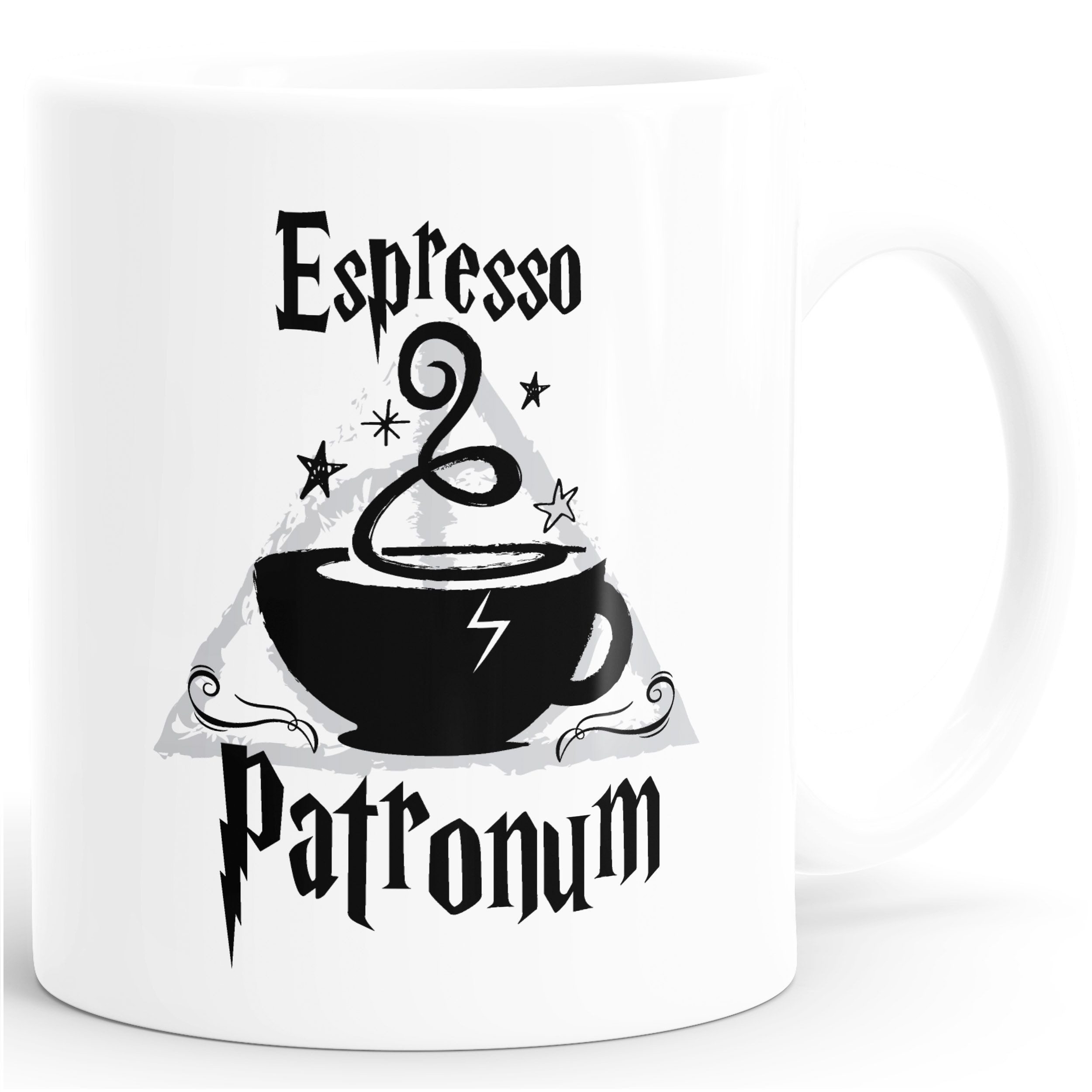 MoonWorks Tasse Kaffee-Tasse Espresso Patronum Kaffeetasse Teetasse Keramiktasse, Keramik