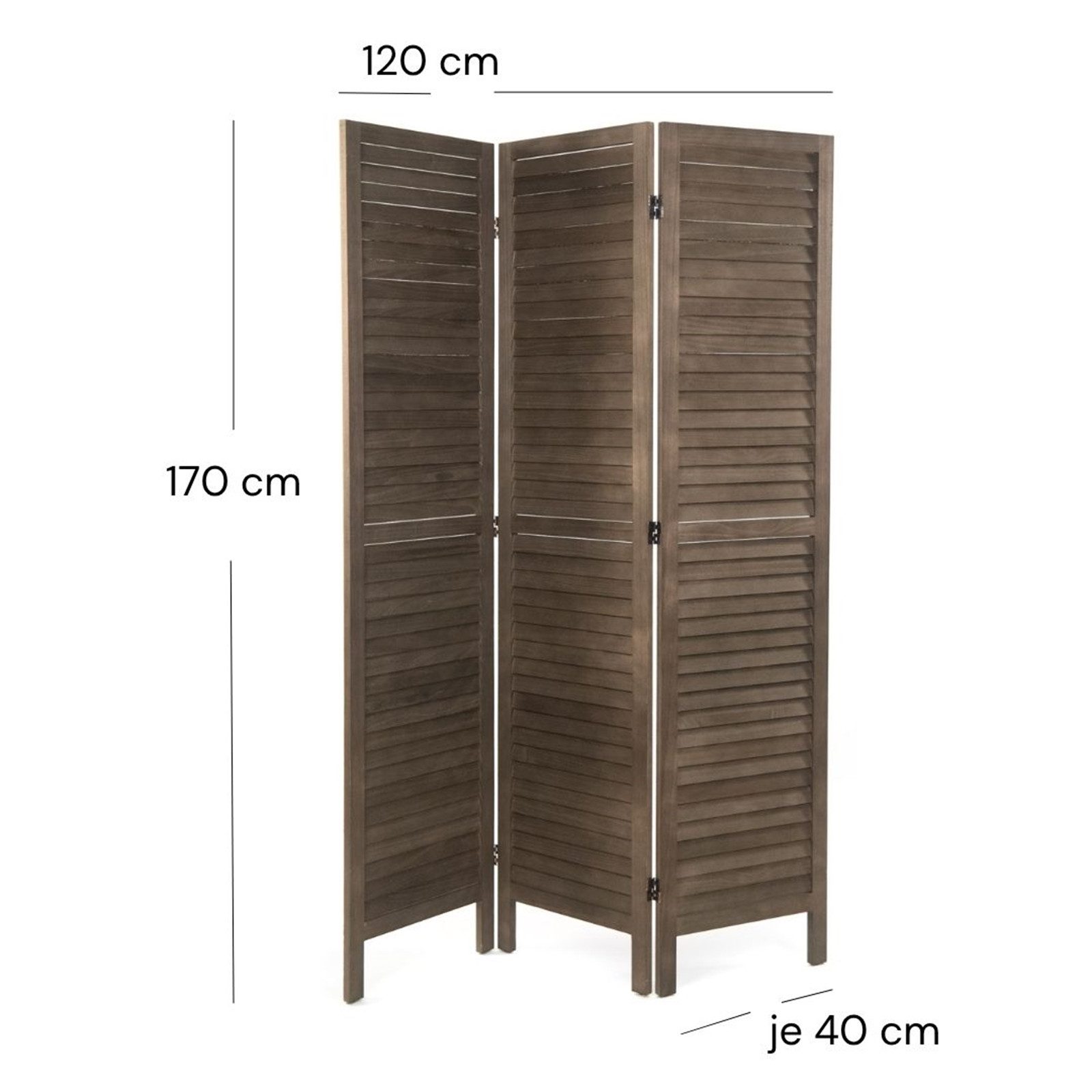 DESIGN DELIGHTS Paravent RAUMTEILER COTTAGE, Holz 170x120cm (HxB) Sichtschu günstig online kaufen