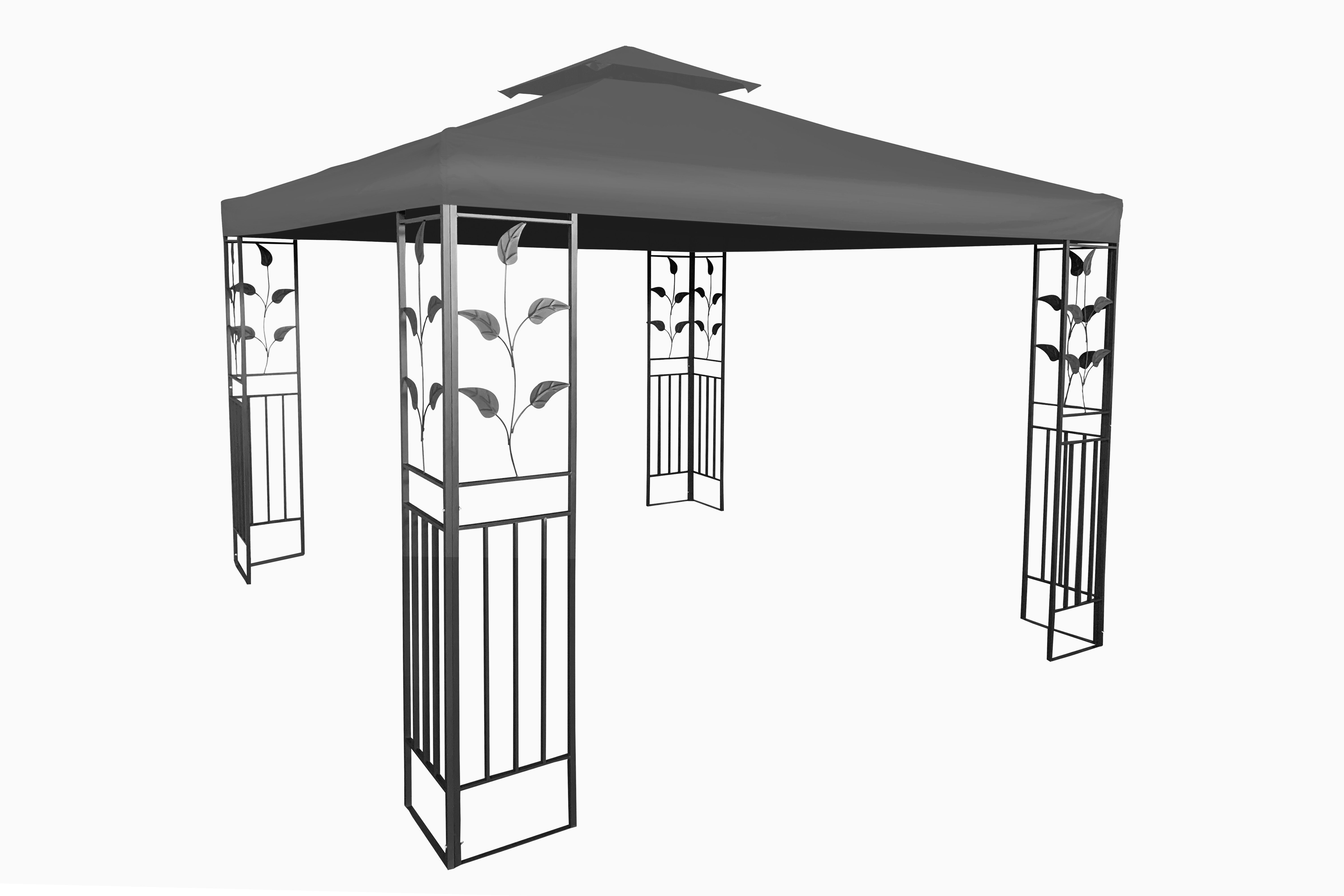 Spetebo Pavillon-Ersatzdach Ersatzdach mit Kaminabzug - anthrazit, (Stück, Ersatzdach), PVC Pavillondach wasserdicht