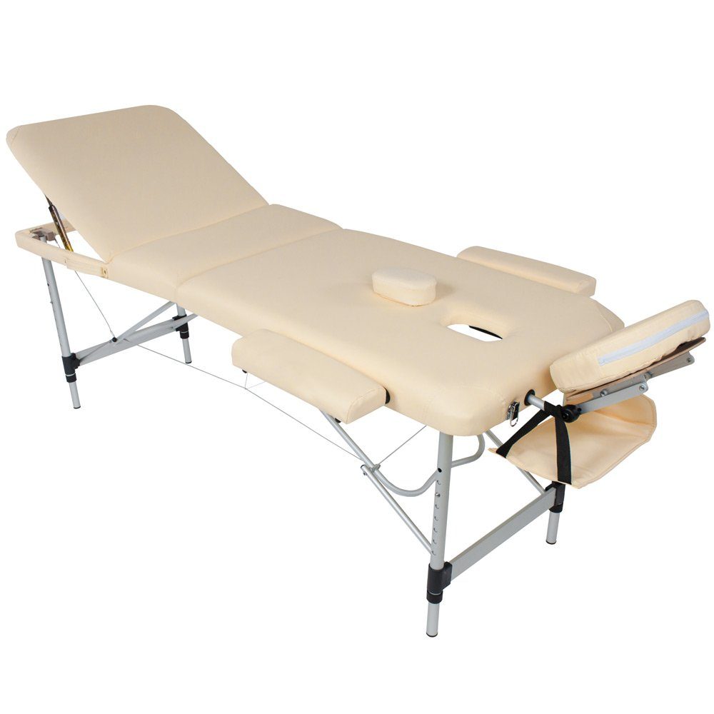 QUIRUMED Easy Force Massageliege – Faltbar Aus Aluminium, Kunstleder, Höhenverstellbar, Bis 210 Kg Belastbar