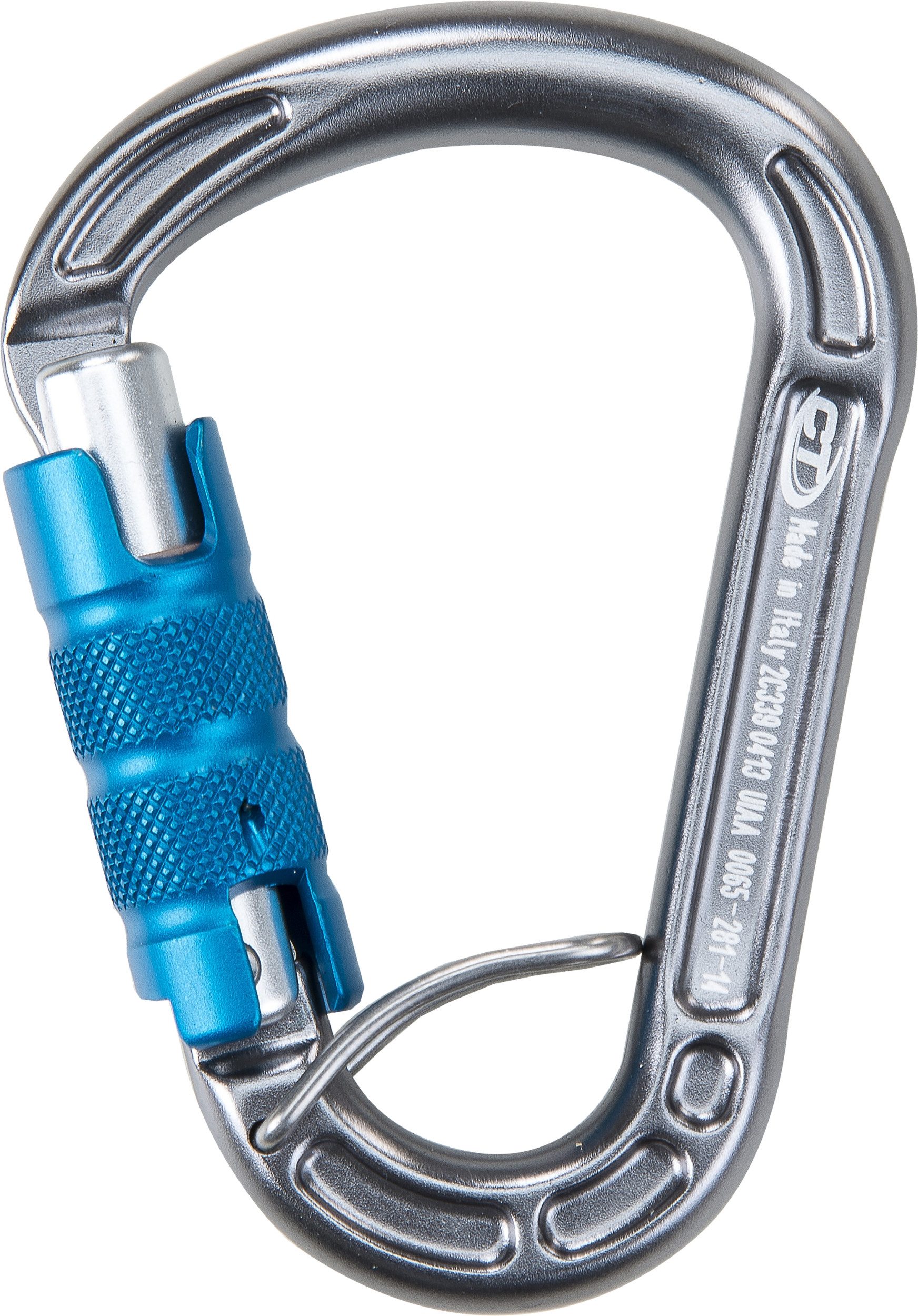Climbing Technology Karabiner CONCEPT TGL - HMS-Karabiner mit Triplexverschluss - Silber/Hellblau