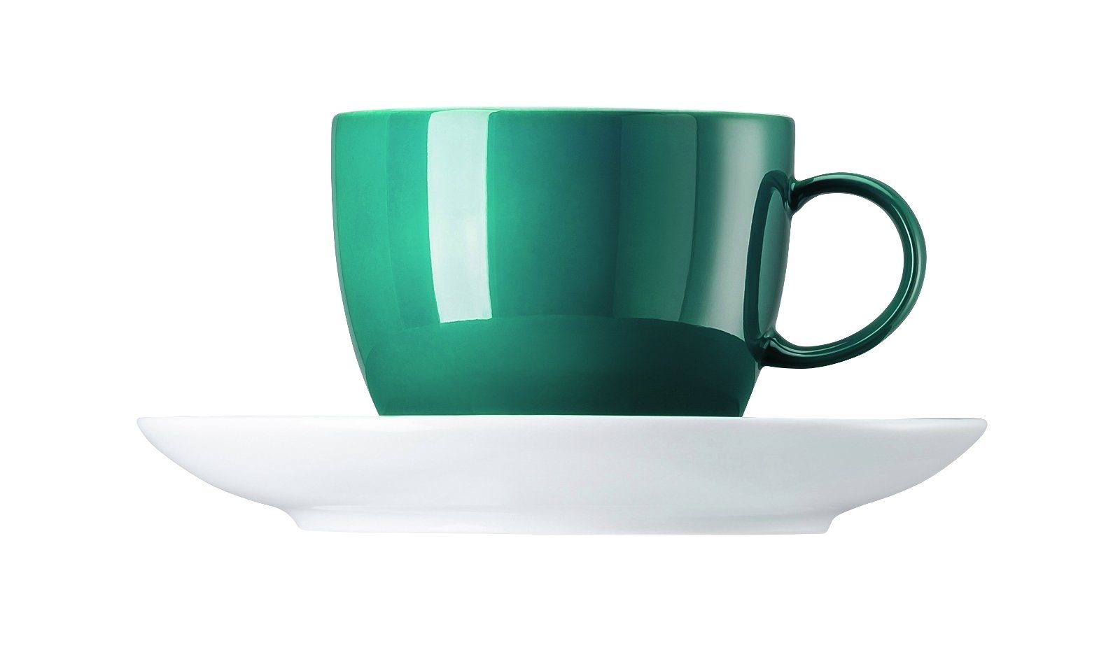 Thomas Porzellan Tasse Sunny Day Seaside Green Kaffeetasse 2 tlg., Porzellan