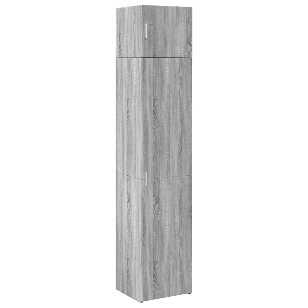 vidaXL Sideboard Hochschrank Schmal Grau Sonoma günstig online kaufen