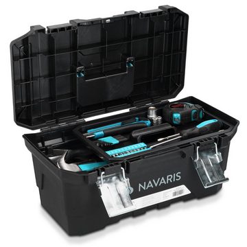 Navaris Werkzeugkoffer Werkzeugkasten 16 leer - 40,6 x 22,1 x 18,7cm - 15 Liter, 2 Schließen" (1 St)