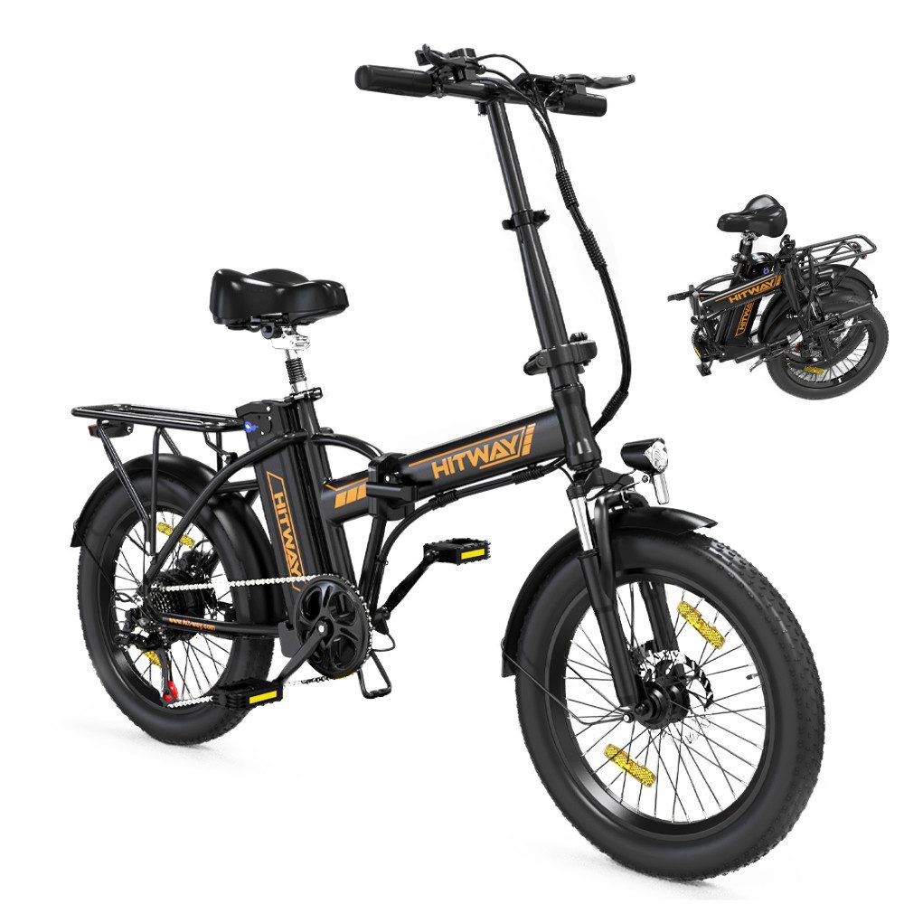 E-Bike Cityrad 20*3" faltbares Elektrofahrrad 36V 12AH pedelec E-cityrad 35-90KM