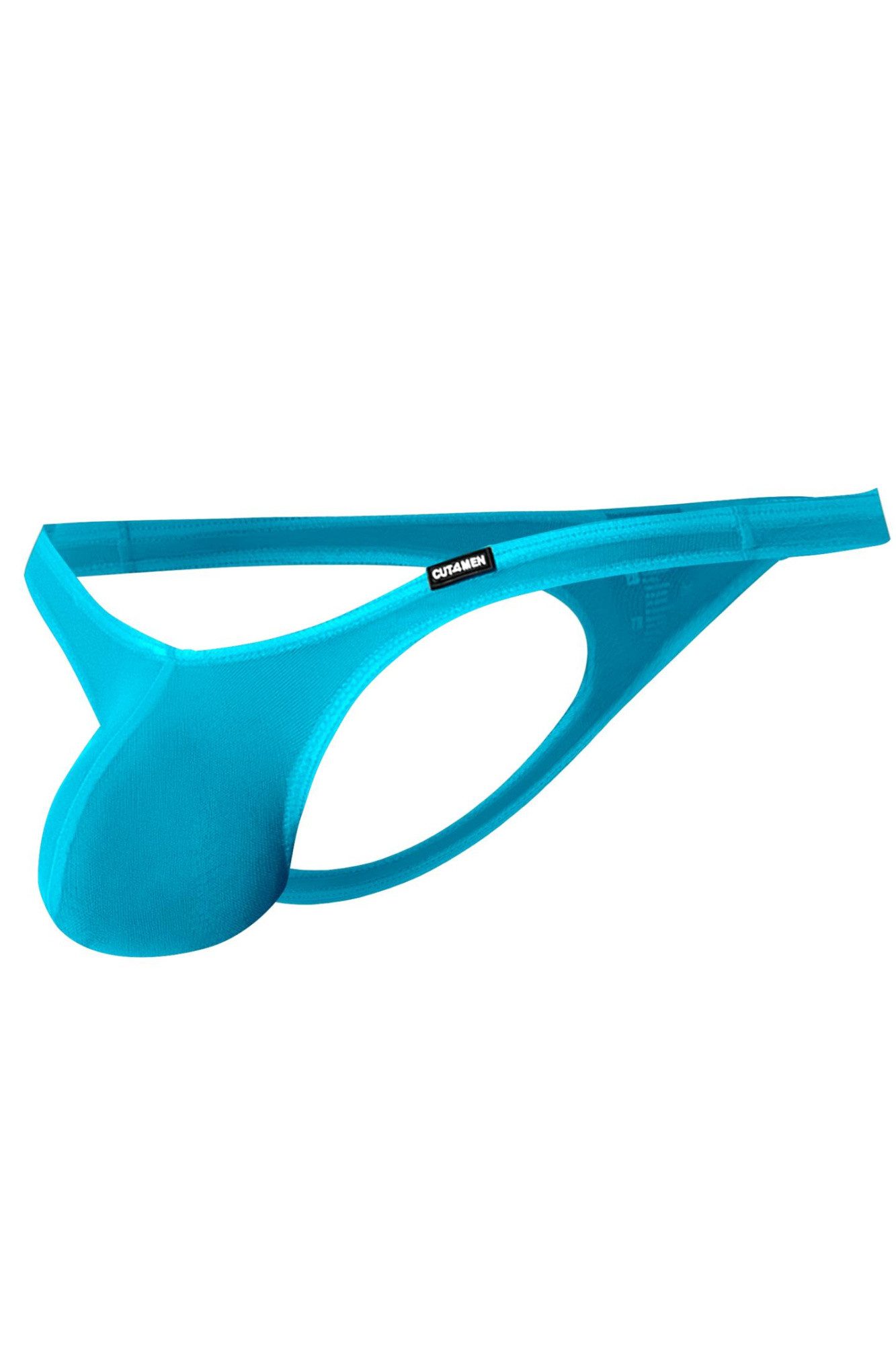 CUT4MEN String Türkiser Herren String tief geschnitten transparenter weicher Netz Män