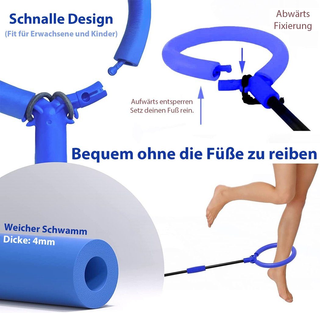 Swing Blinkender TUABUR mit Blau Wheel Springring Lichtrad,Kinder Springseil