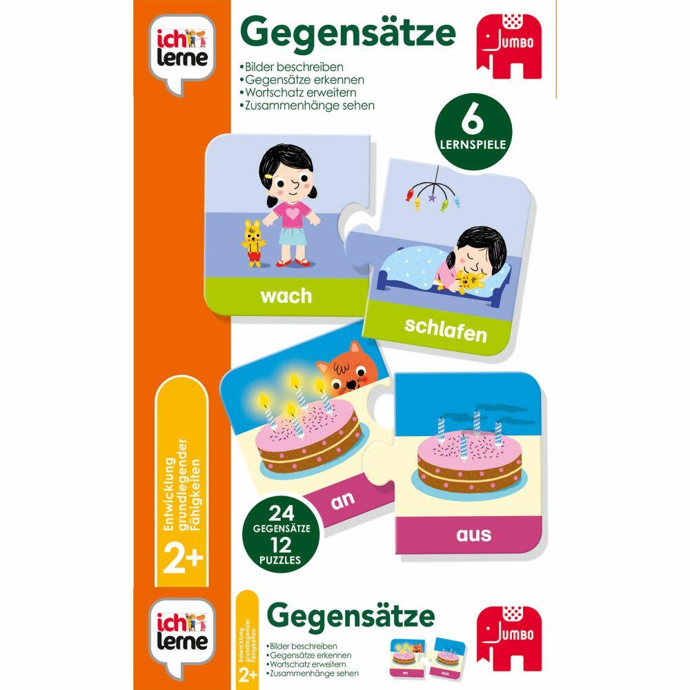 Jumbo Spiele Lernspielzeug ich lerne Gegensätze