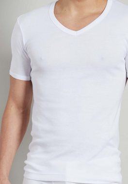 GÖTZBURG Unterhemd GÖTZBURG Herren T-Shirt weiß uni 4er Pack (4-St)
