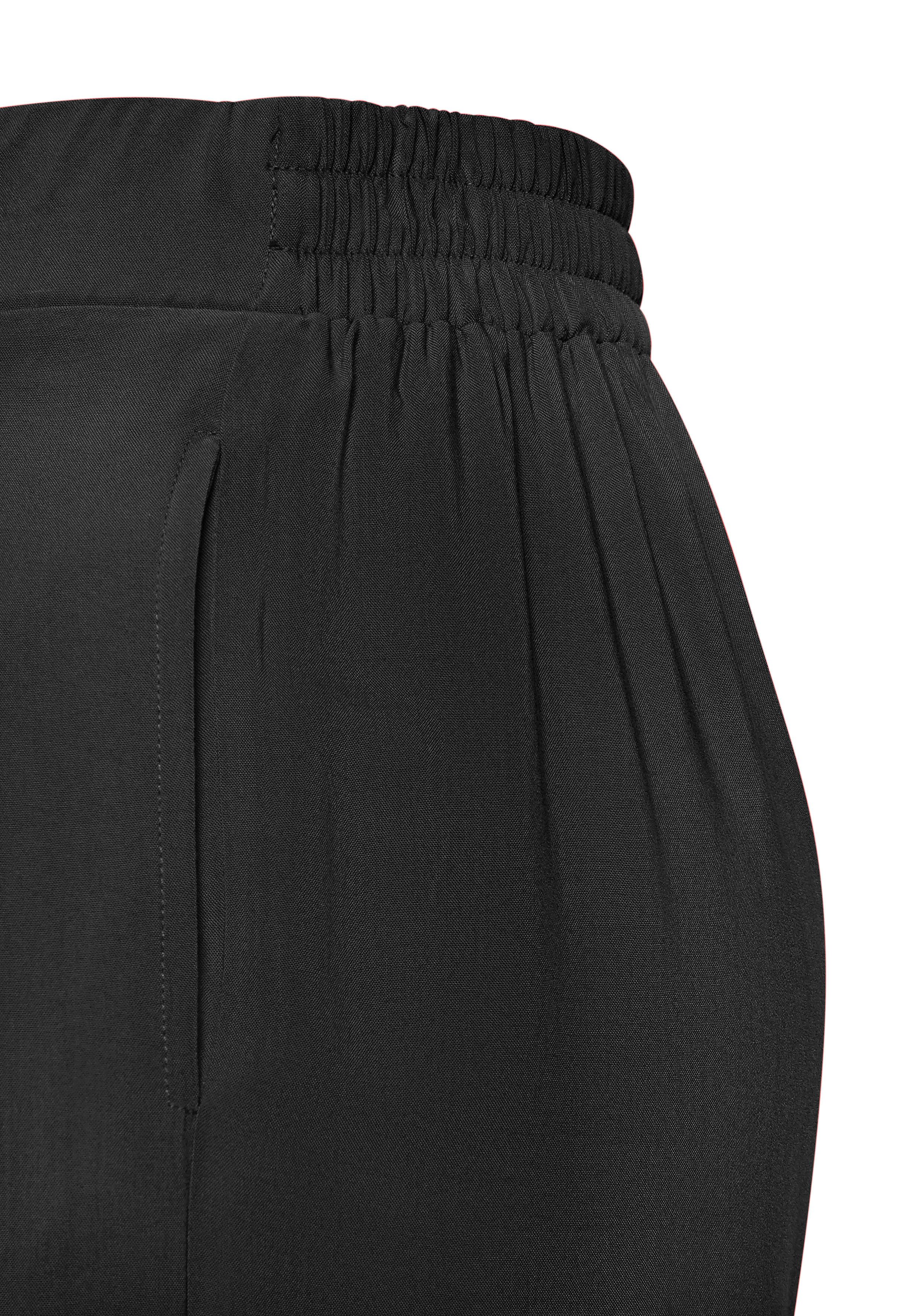 Buffalo Palazzohose mit Seitennahttaschen, leichte Sommerhose, Wide-Leg-Hose aus Webware