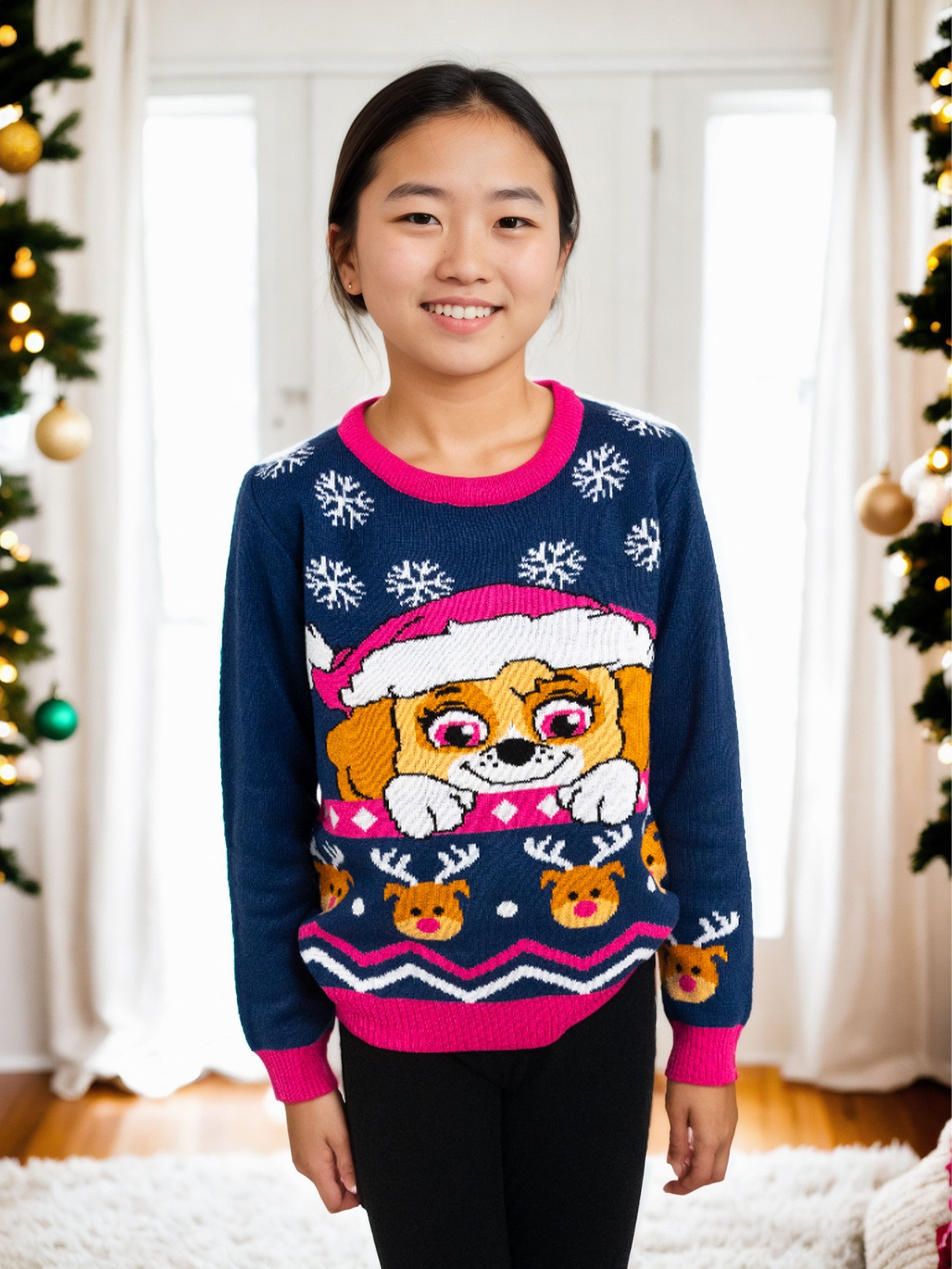 United Labels® Weihnachtspullover Paw Patrol - Skye - Ugly Sweater