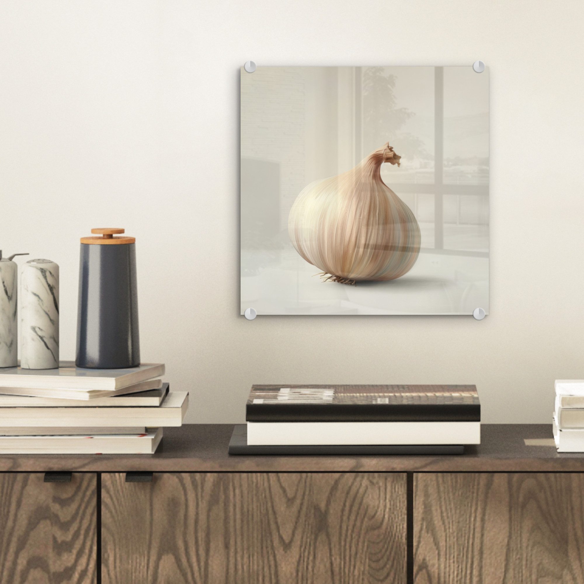 MuchoWow Acrylglasbild Knoblauch - Natürlich - günstig online kaufen