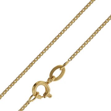 trendor Kette mit Anhänger Sternzeichen Jungfrau 333 Gold + goldplattierte Kette