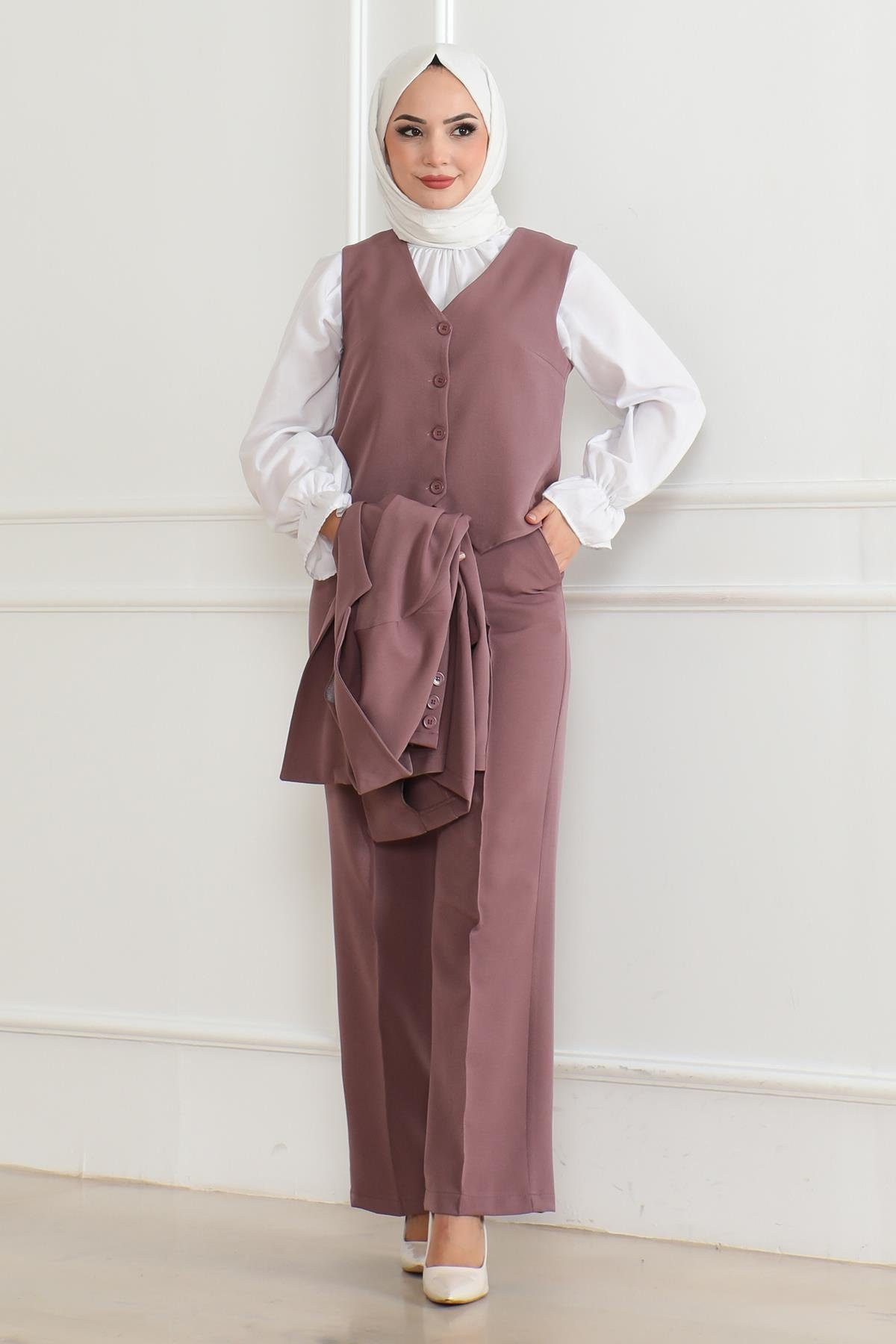 Tunika Rosa Weste Set MSW19222-3