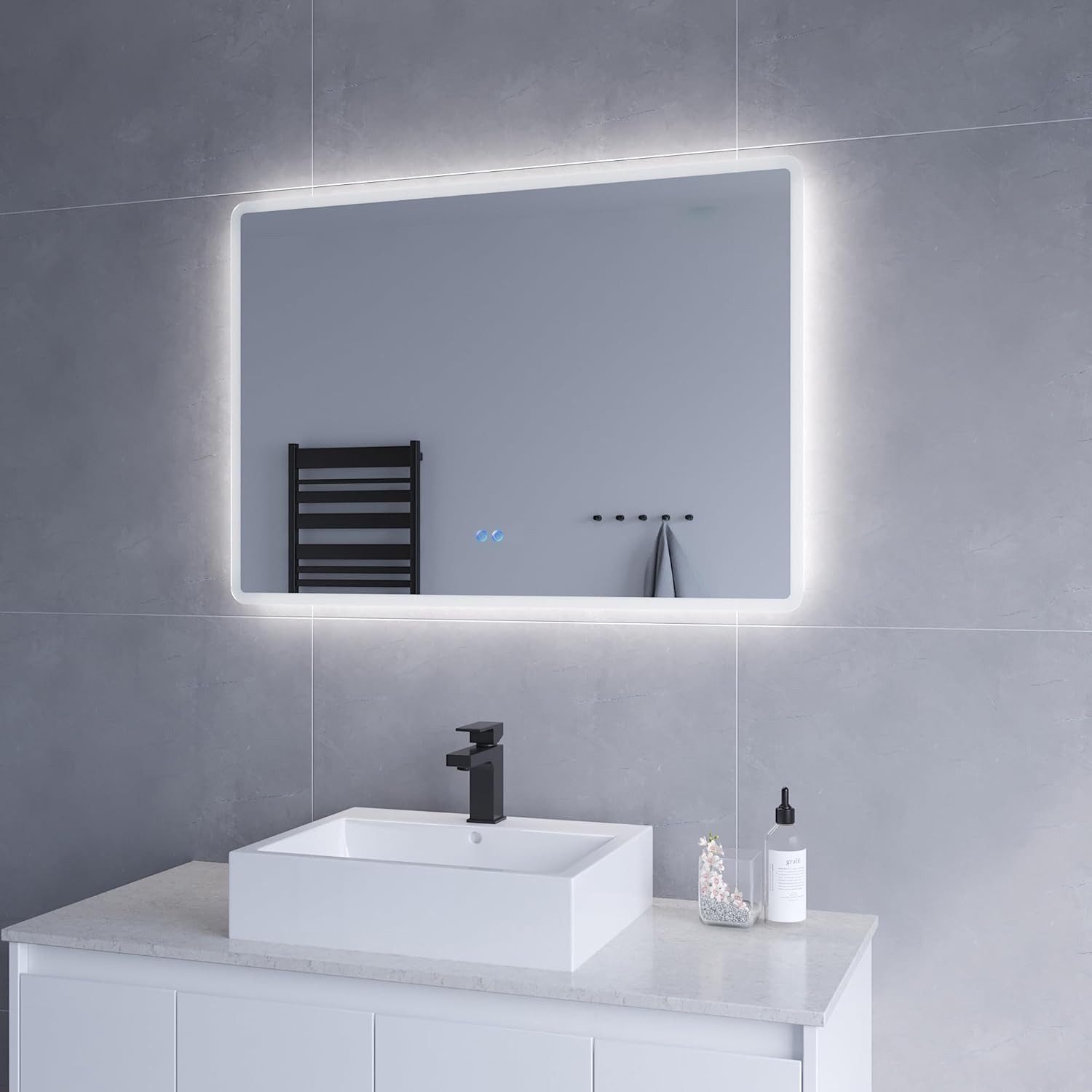 AQUABATOS Badspiegel LED Badspiegel mit Beleuchtung günstig online kaufen