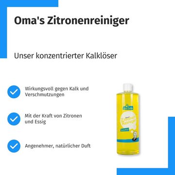 Kieler Seifen Zitronenreiniger Essigreiniger (Sparset, [- 2 x 1.000 ml 1L Konzentrat Kalklöser für Bad, Küche und Sanitär)