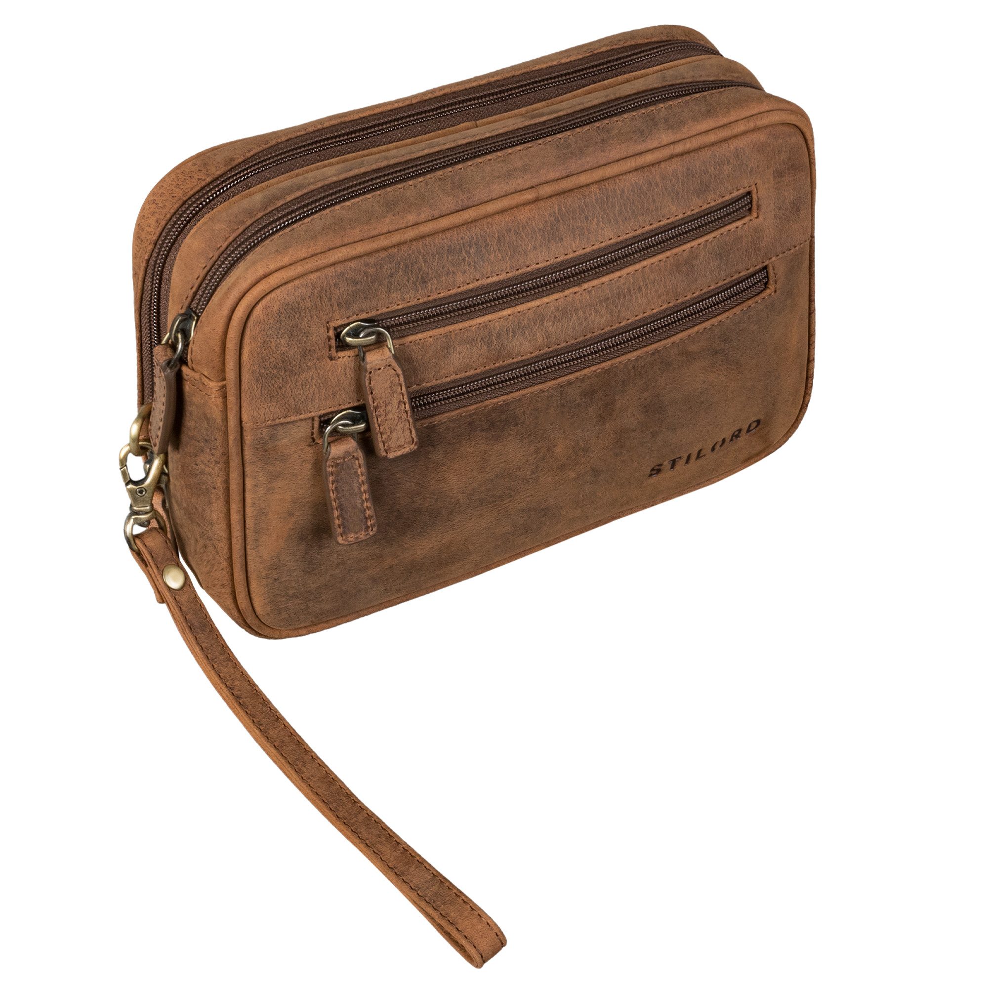 STILORD Handtasche "Nero" Vintage Handgelenktasche Clutch günstig online kaufen