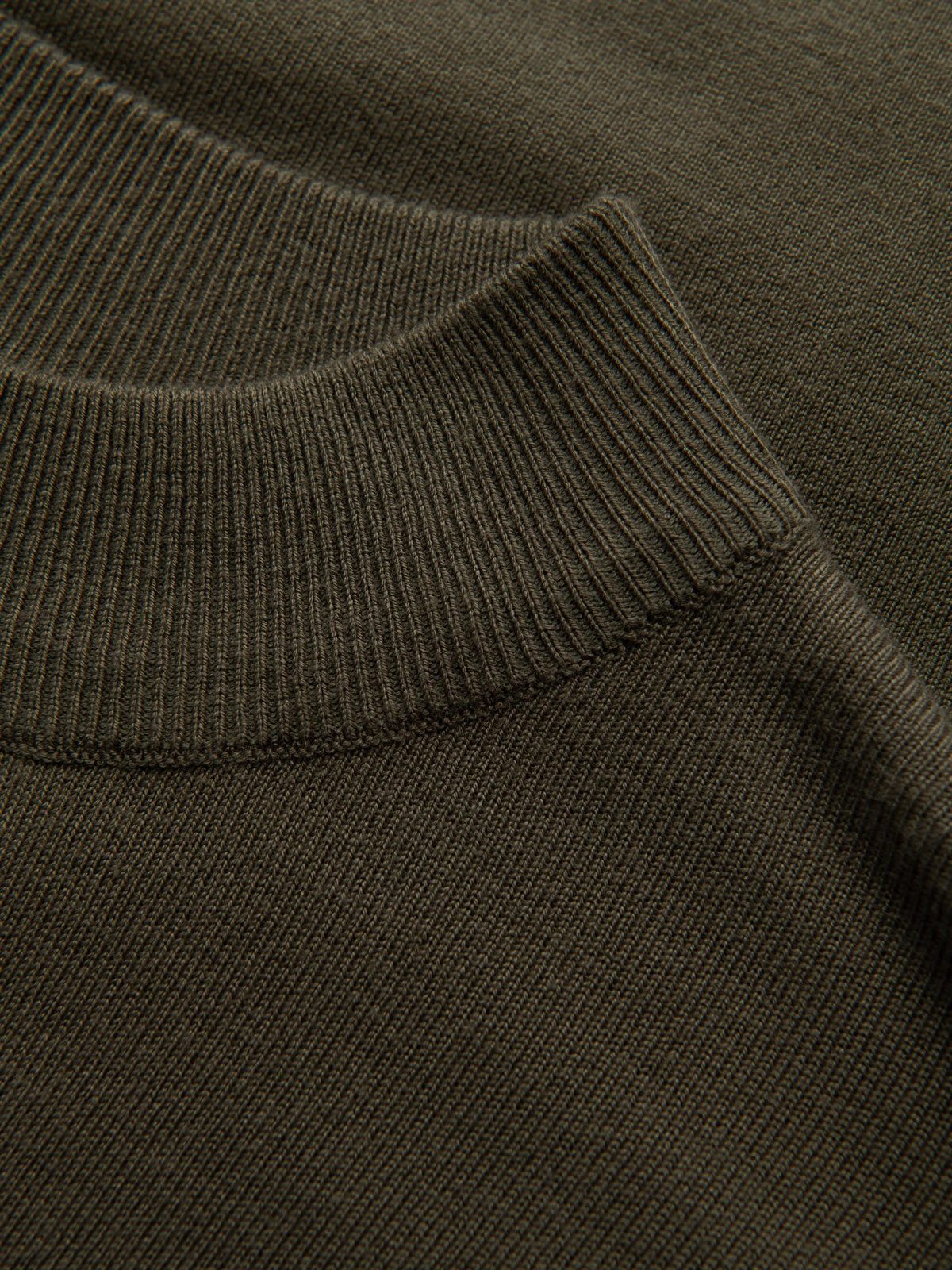 OMBRE Rollkragenpullover Gestrickter halber Rollkragenpullover für Männer mit Viskose