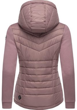 Ragwear Outdoorjacke Sandrra Steppjacke aus modernem Materialmix mit Kapuze