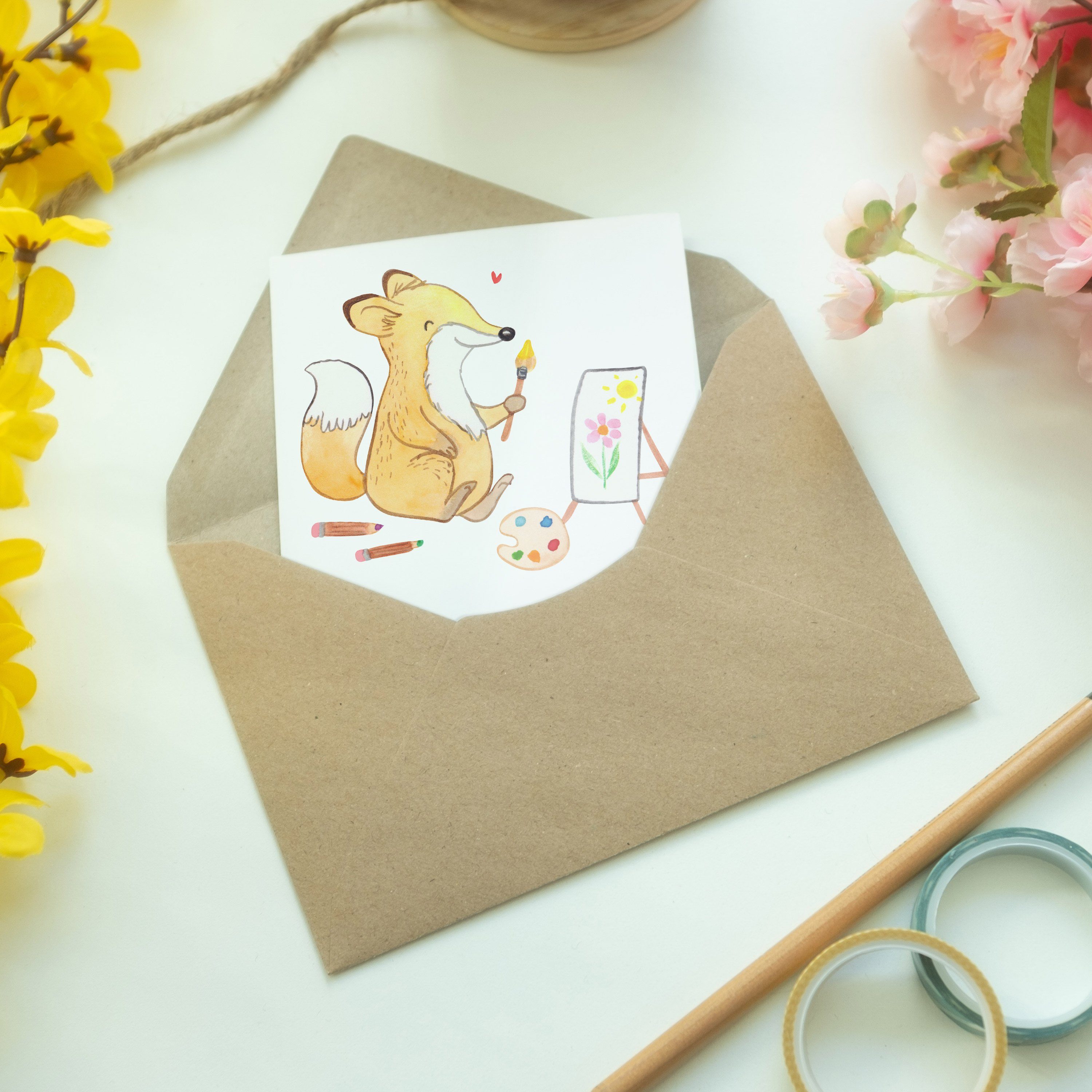 Fuchs Hochzeitskarte, Panda Mr. Geburtstagska - - Medizin Malen Grußkarte Weiß & Geschenk, Mrs.