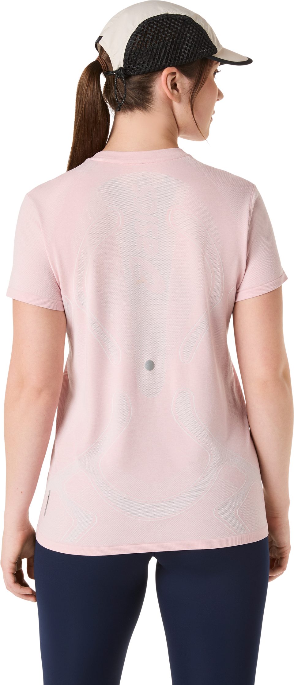 Asics Laufshirt ROAD SEAMLESS SS TOP nahtlose Strickkonstruktion, mit kurzen Ärmeln, mit Daumenlöchern
