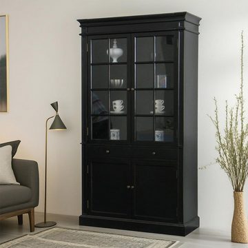 ebuy24 Vitrine Amaretta Vitrinenschrank 2-türig Breite 110 cm, Hö