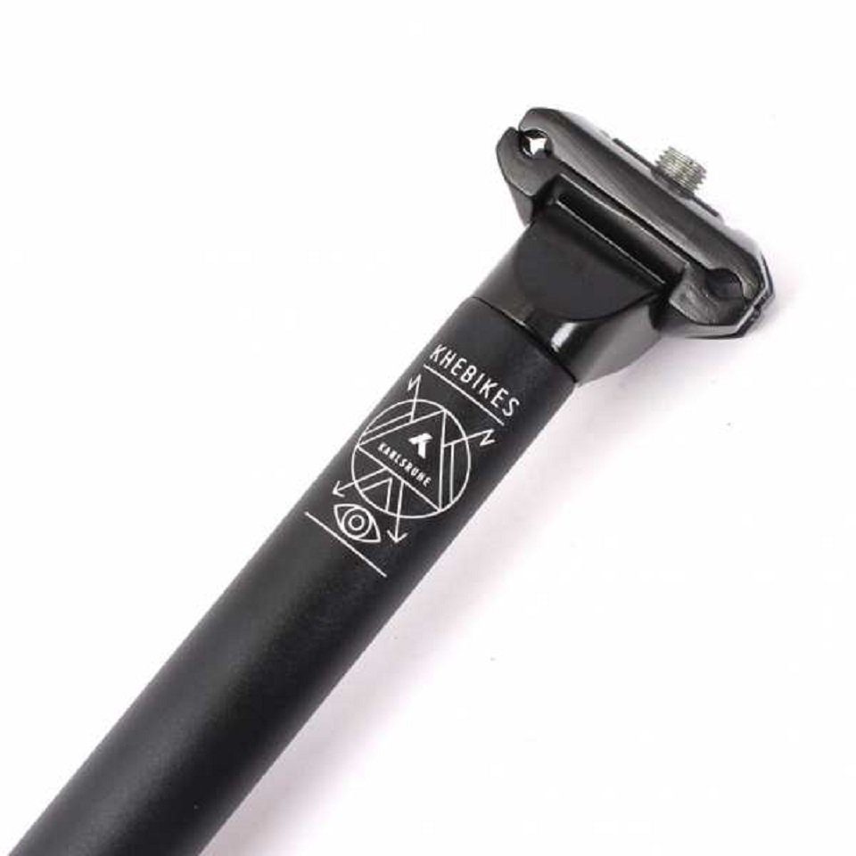 KHEbikes Fahrradsattel BMX Patentsattelstange KHE MVP 25,4mm x 350mm schwarz