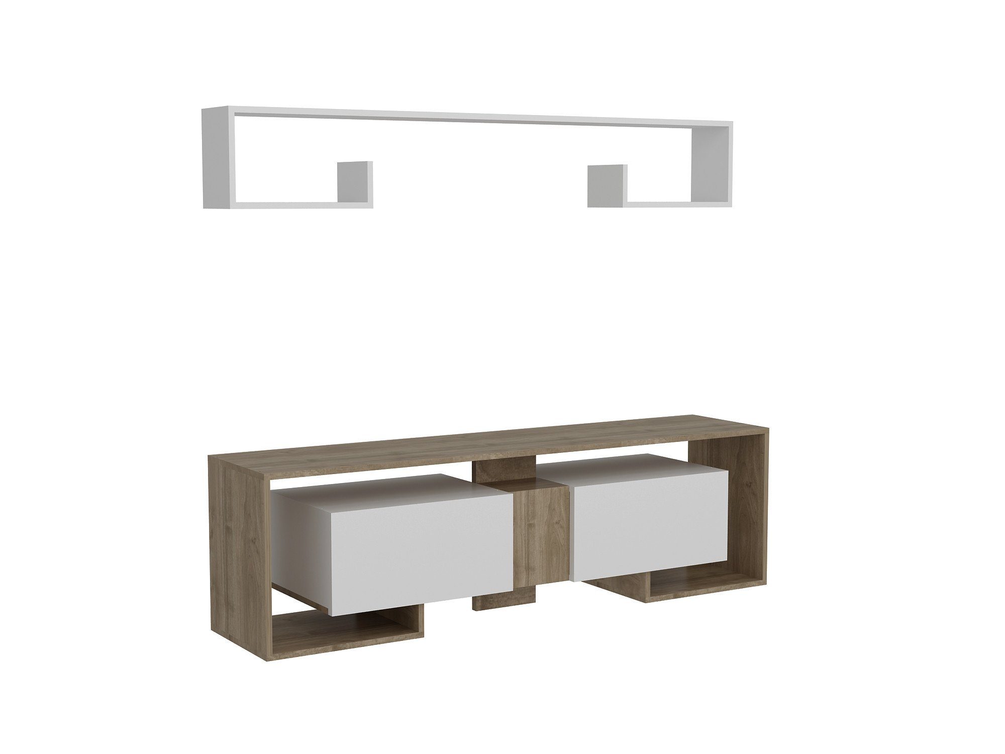 cm, Skye Schränke, Decor TV-Schrank Partikelplatte 52,6x180x31,6 100% Melaminbeschichtete