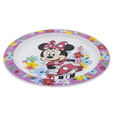 Disney Kindergeschirr-Set Disney Minnie Mouse Kinder Geschirr-Set 3 teilig (3-tlg), 1 Personen, Kunststoff, Becher (350ml) Teller Schüssel