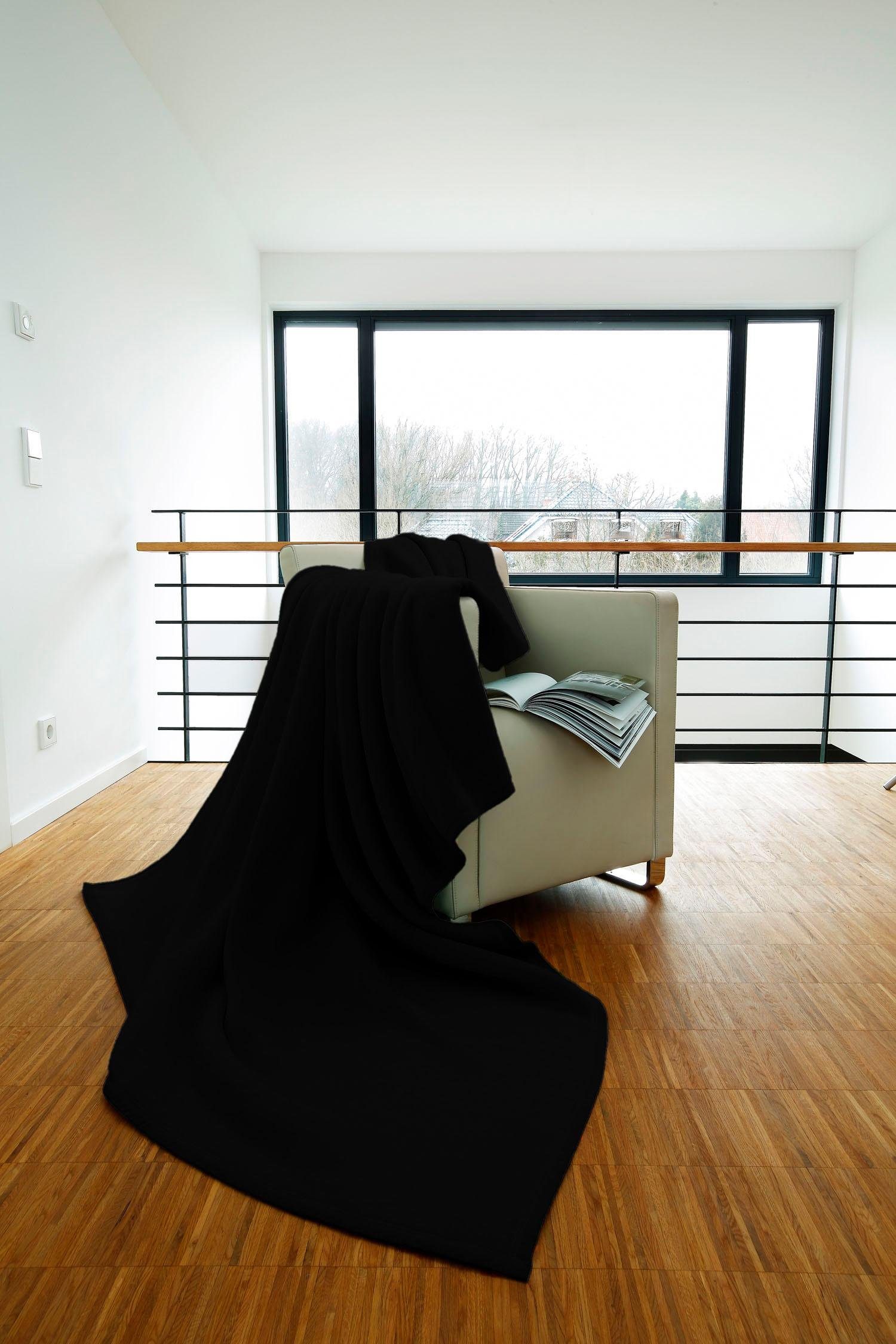 Wohndecke Cotton Home, Biederlack, im Uni günstig online kaufen