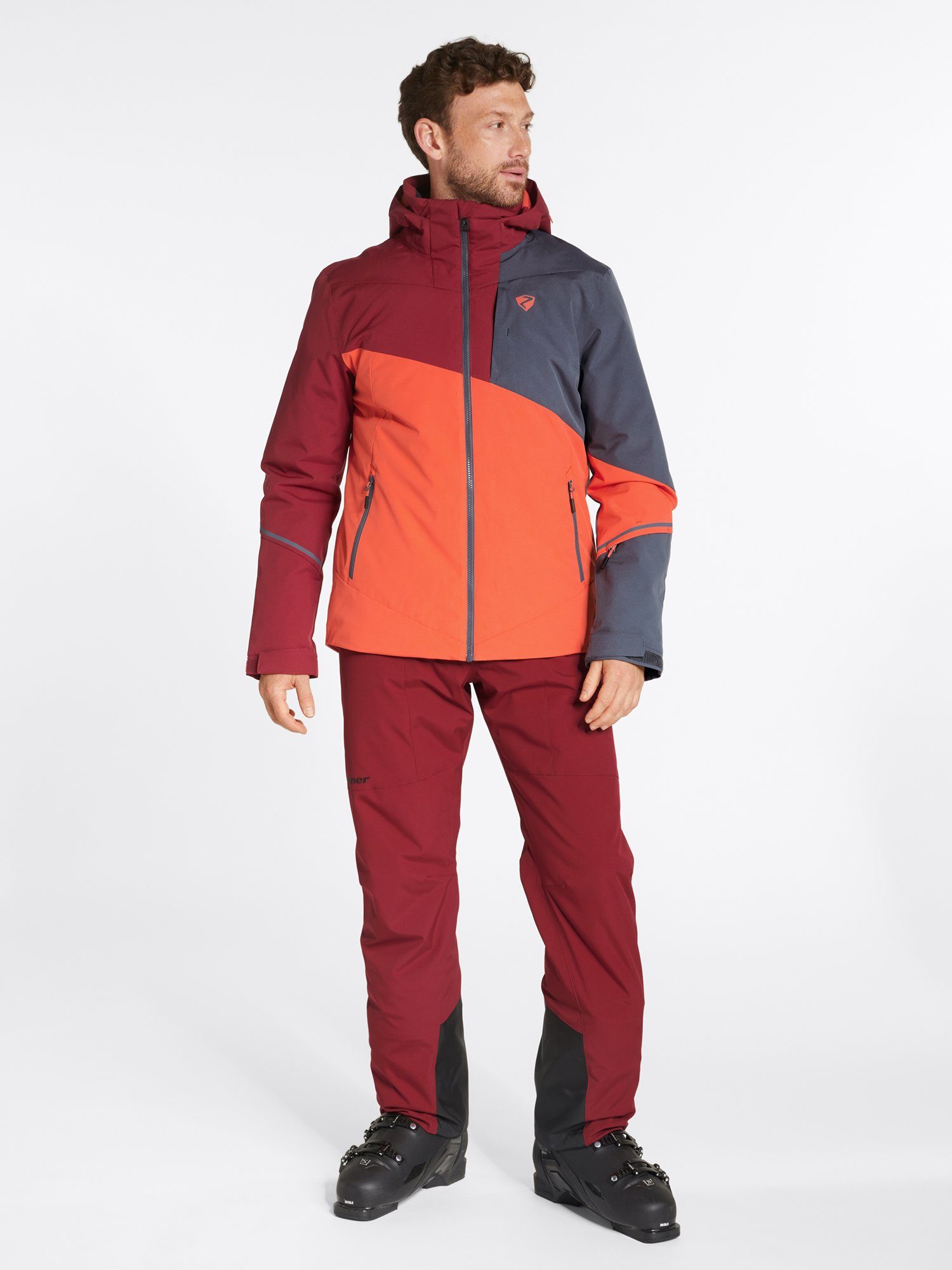 Ziener Skihose TRONADOR rot