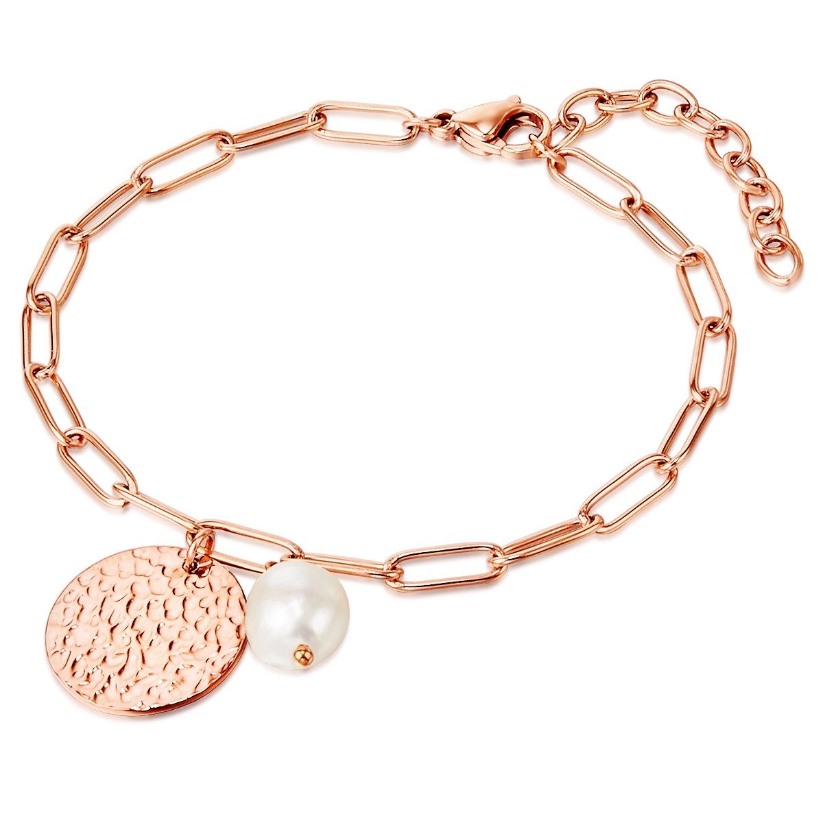 Valero roségold, Pearls Armband mit Süßwasser-Zuchtperle