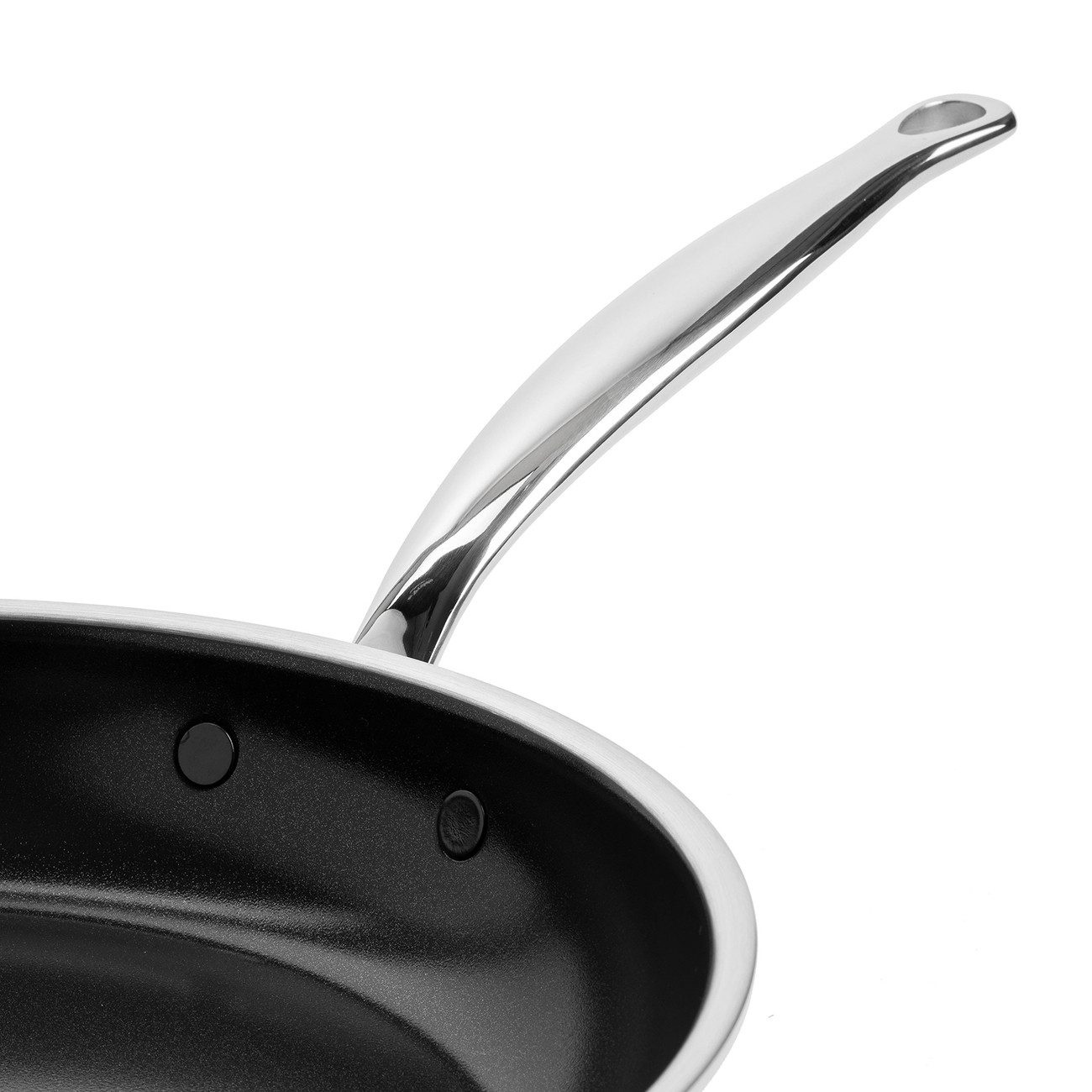 GREENPAN Pfannen-Set Premiere Pfannen-Set silber 20cm+28 cm Antihaft ofenfest, Edelstahl, Kratzfest, Keramik, alle Herdarten, Backofengeeignet Ø 20 & 28 cm