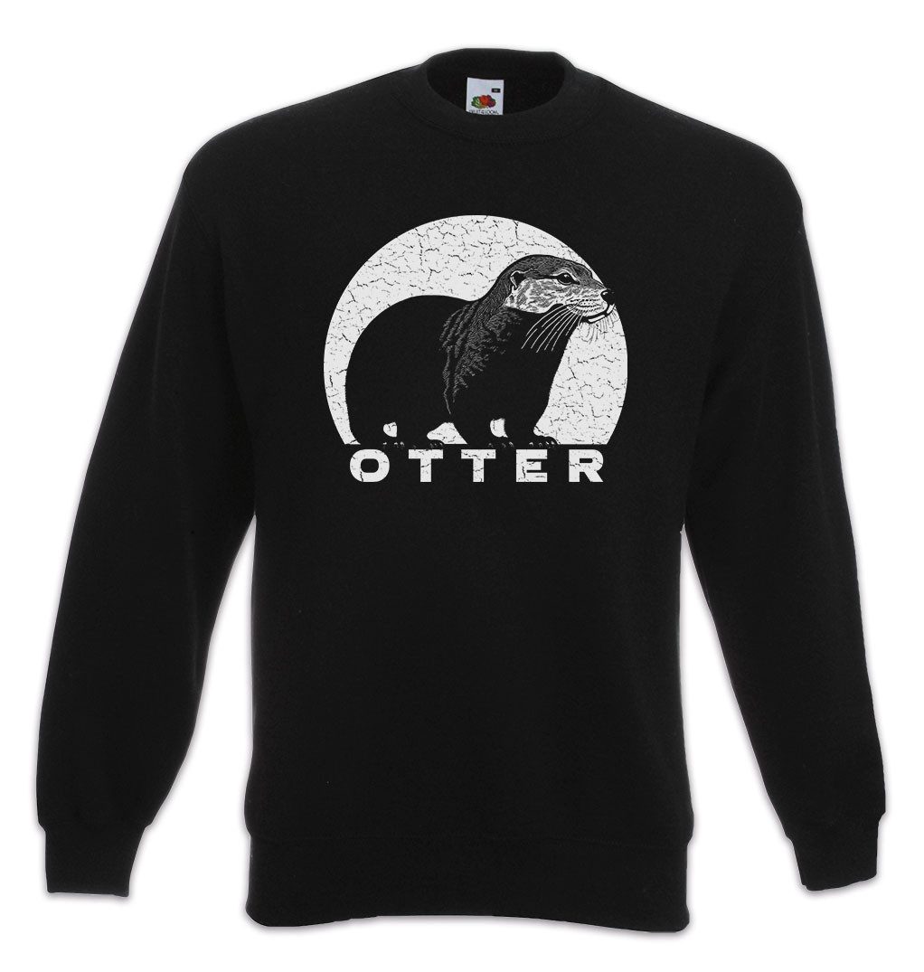 Sweatshirt Otter E Sweatshirt Retro Wildlife lontra Nutria Fischotter Seeotter