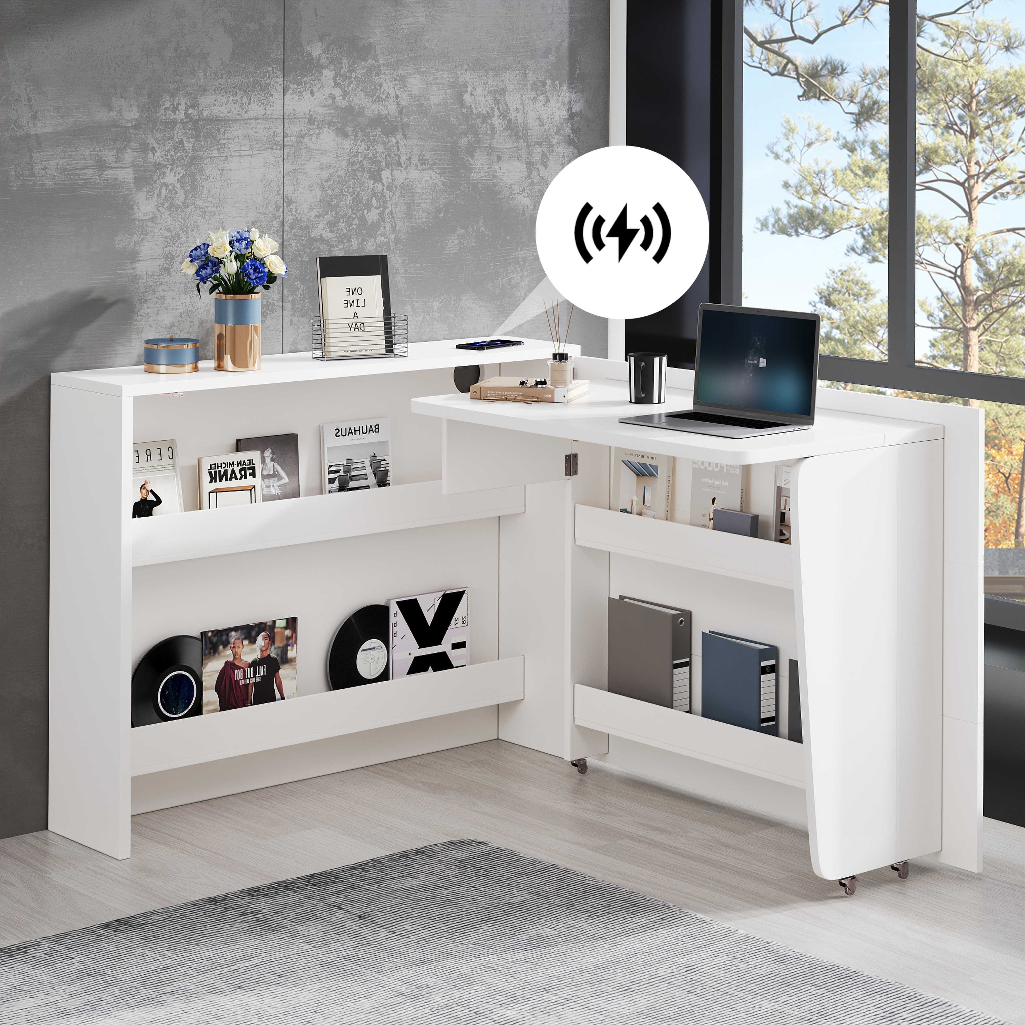BlingBin Schreibtisch Eckschreibtisch (1-St., Klappbarer Schreibtisch günstig online kaufen