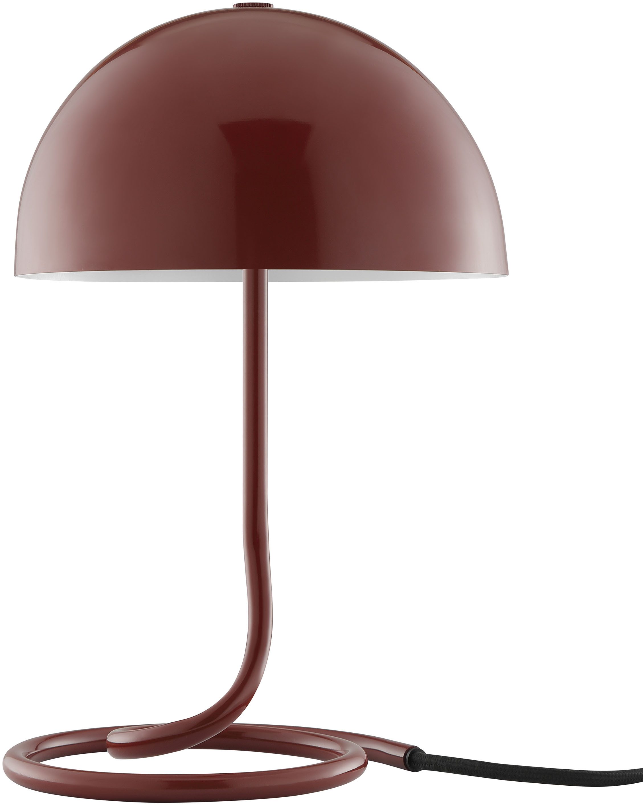 OTTO home Tischleuchte Charlett Pilz Lampe, ohne Leuchtmittel, Tischlampe, Ø 20 cm, Höhe 31 cm, Metall, Spiralfuß, Pilzleuchte, G9 – Bild 5 von 5