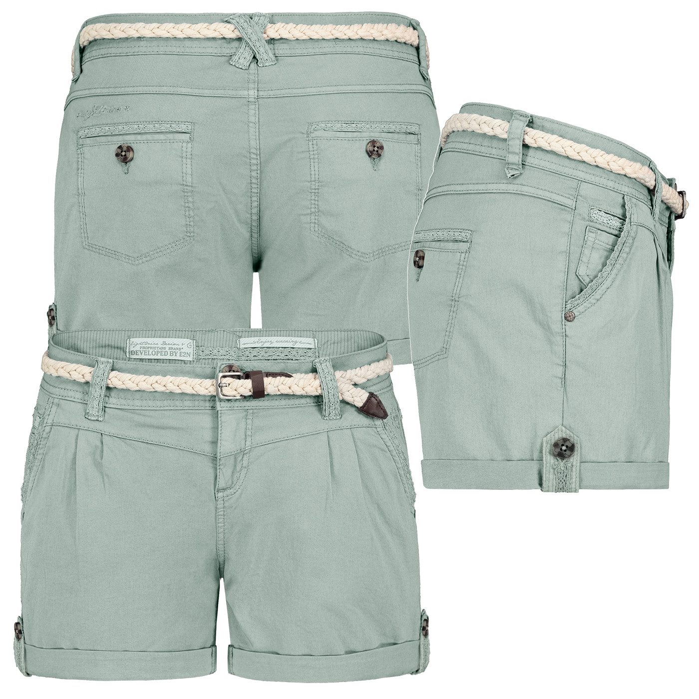 Eight2Nine Bermudas Short Bermuda kurze Hose Sommer Chino Shorts stoff Hotp günstig online kaufen