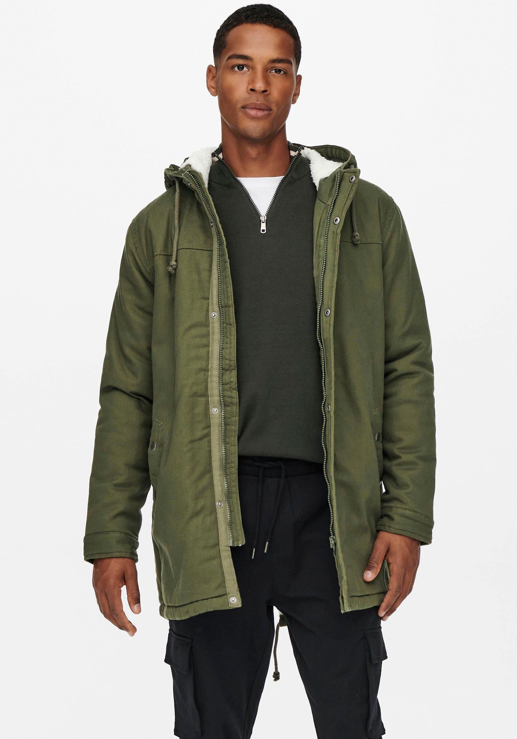 SONS Parka ONLY PARKA ALEX & TEDDY night Olive