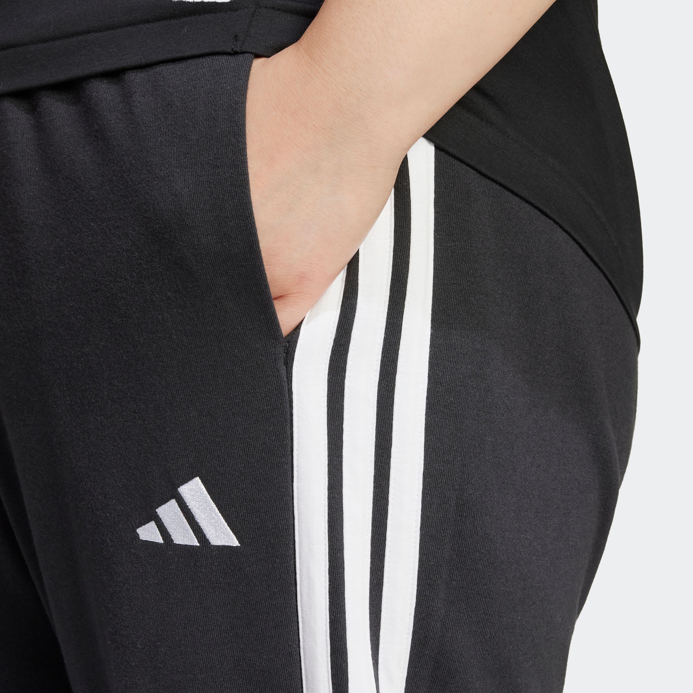 adidas Sportswear Sporthose ESSENTIALS 3-STREIFEN FRENCH TERRY CUFFED