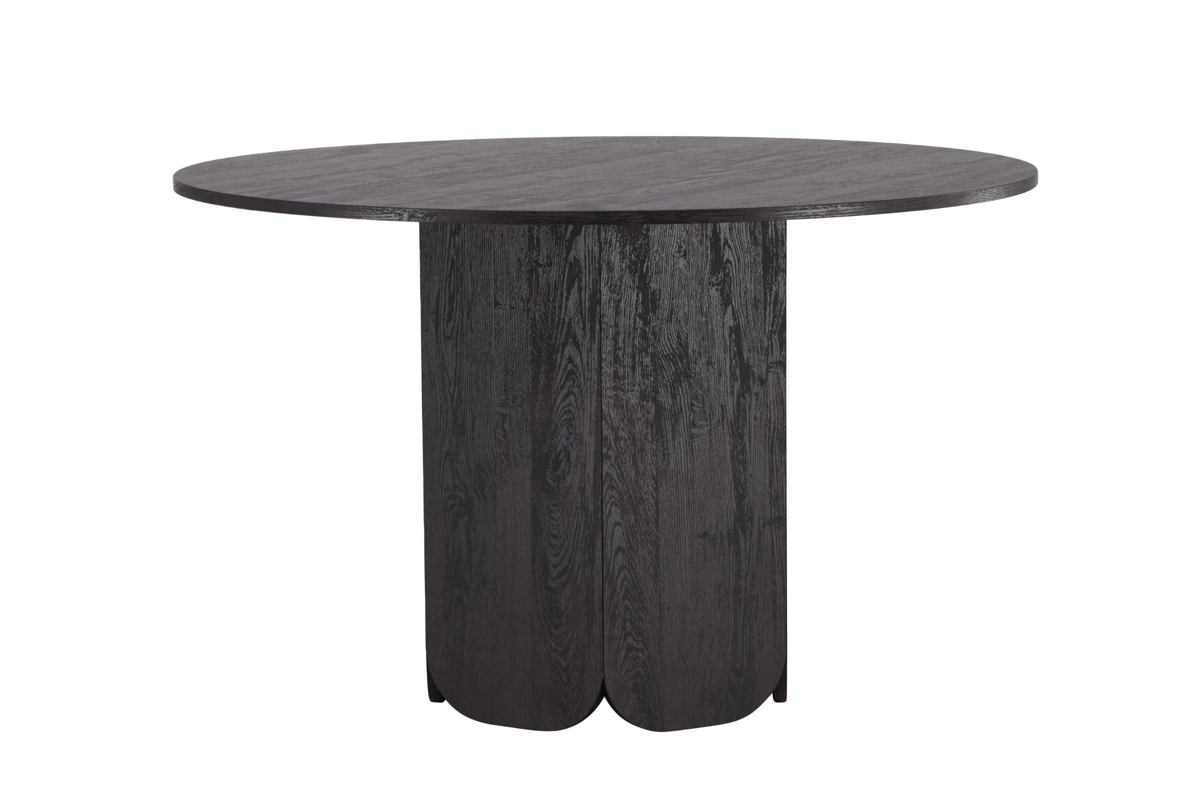 Venture Home Esstisch Tekla Esstisch Ø120 cm schwarz. (1-St)