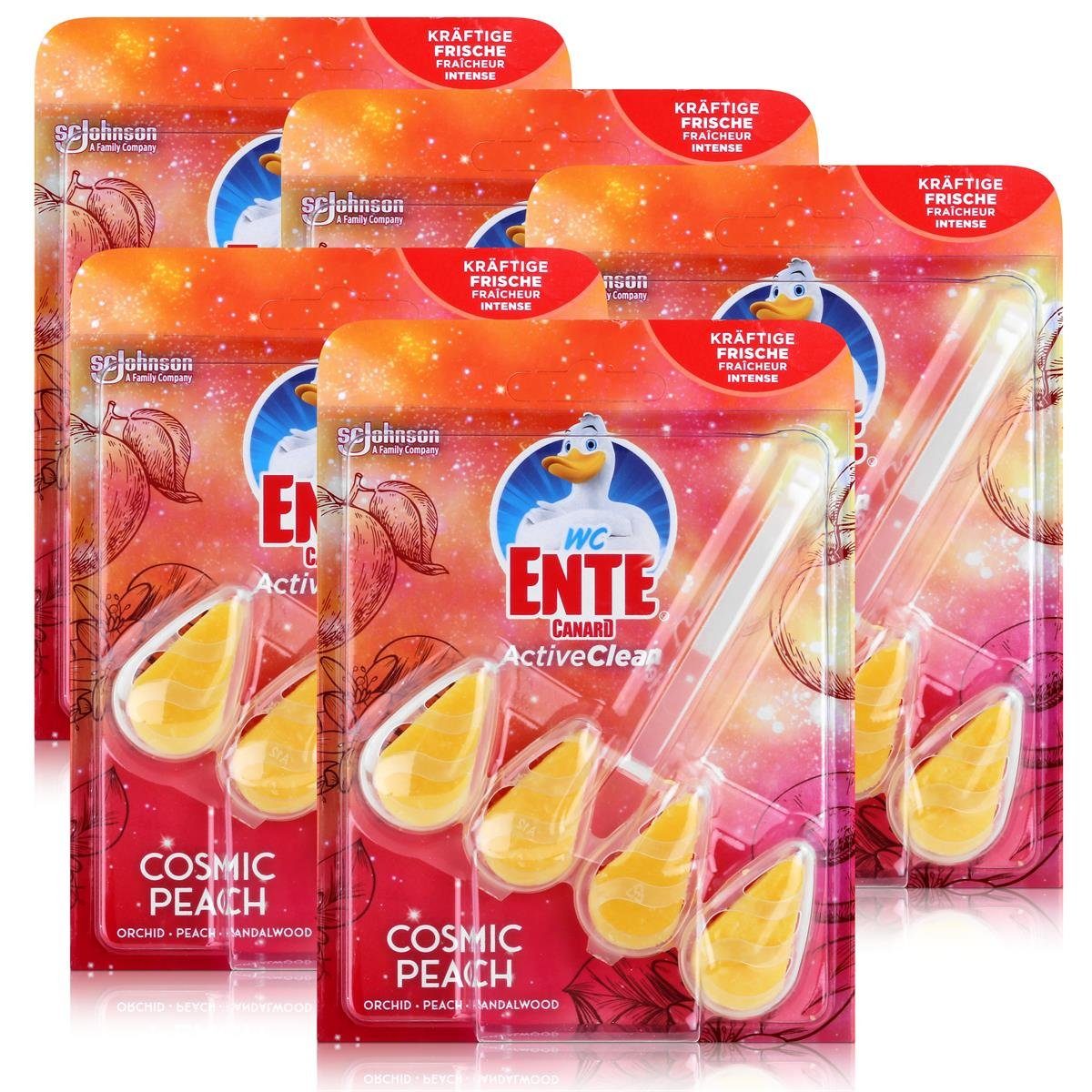 WC Ente WC Ente ActiveClean Einhänger Cosmic Peach 38,6g WC-Frische (5er Pack) WC-Reiniger