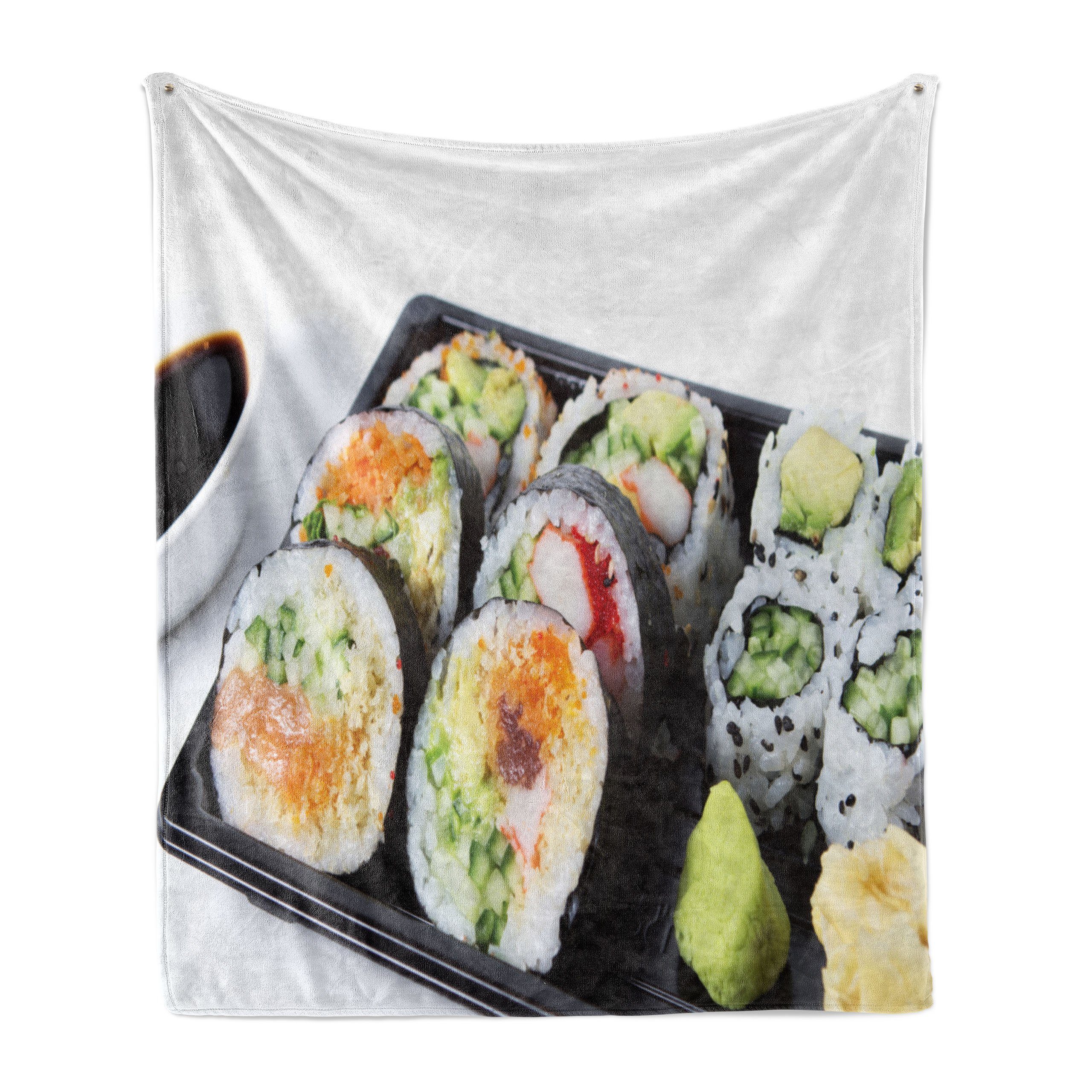 Wasabi Gemütlicher Platte den Abakuhaus, Sushi für Innen- Photo Verschiedene Außenbereich, Wohndecke und Plüsch